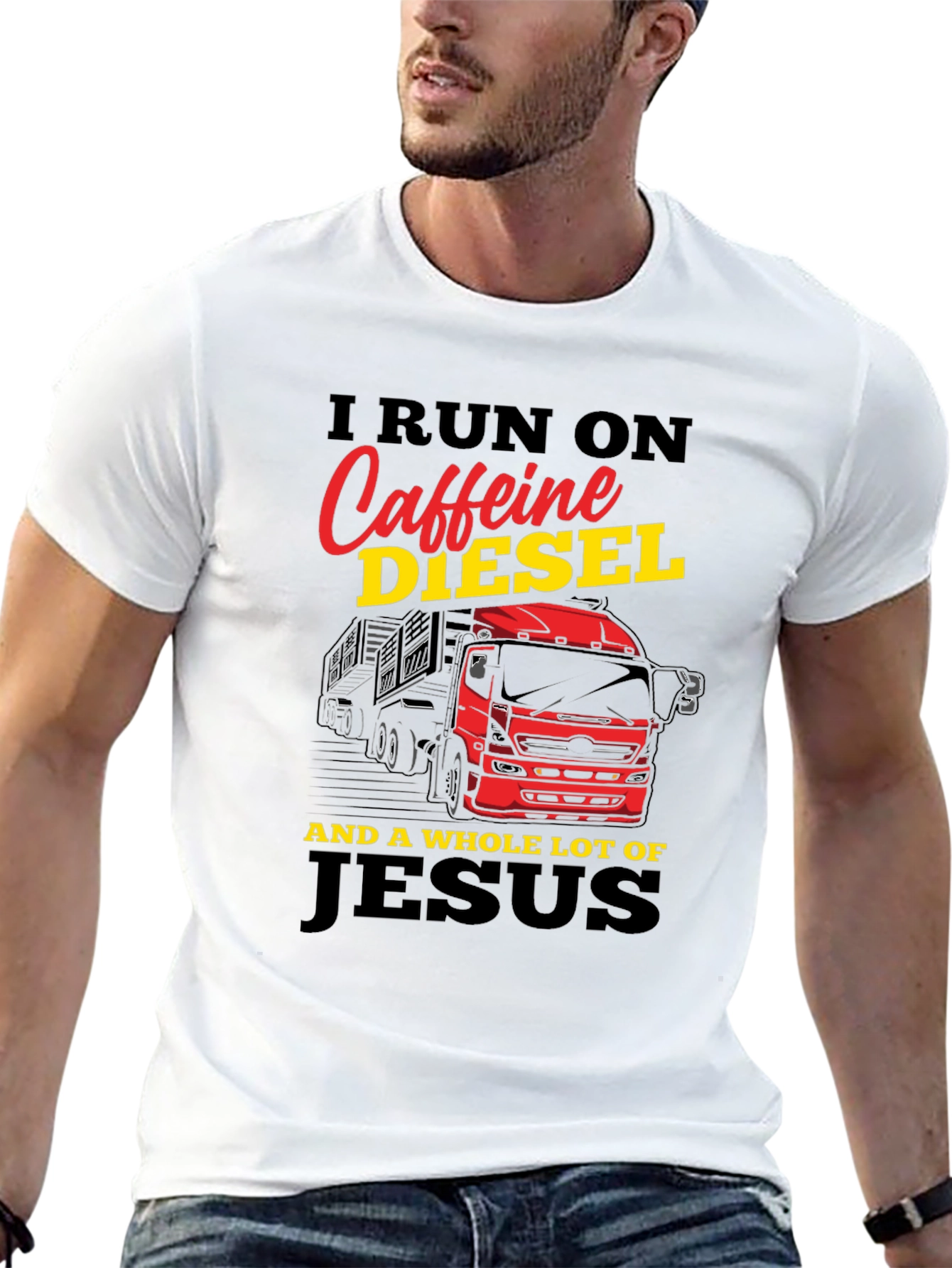 Caffeine Diesel and Jesus T-Shirt