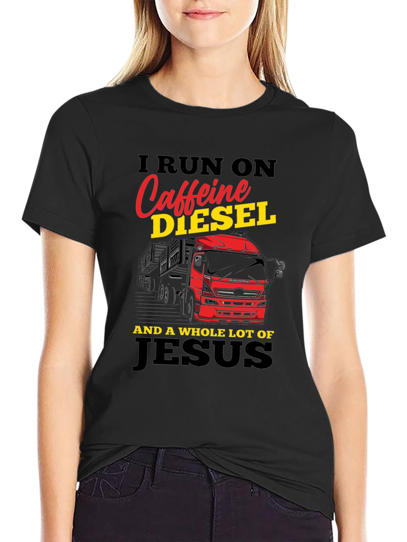 Caffeine Diesel and Jesus T-Shirt