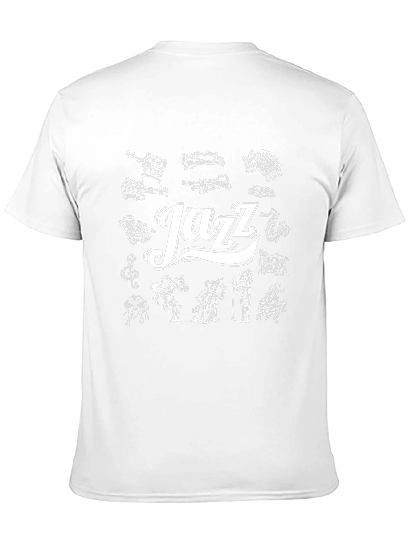 Jazz Music T-Shirt - Musical Instruments Design