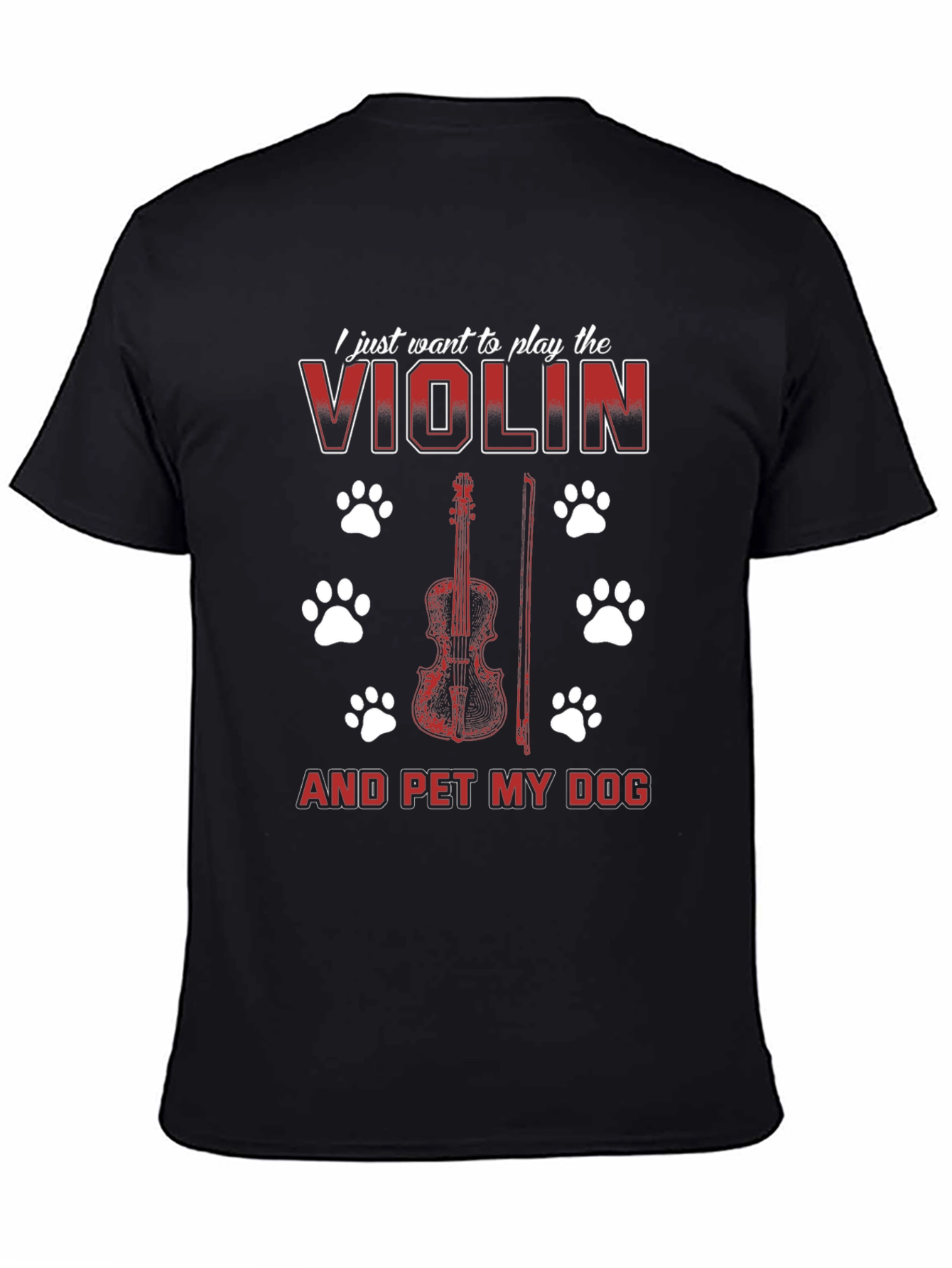 Violin and Dog Lover T-Shirt