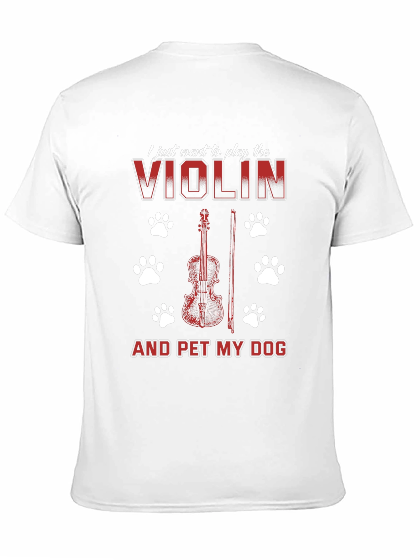 Violin and Dog Lover T-Shirt