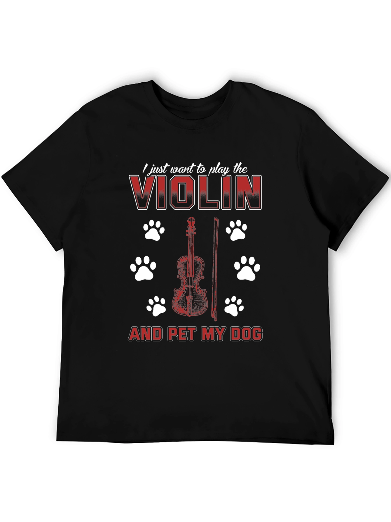 Violin and Dog Lover T-Shirt