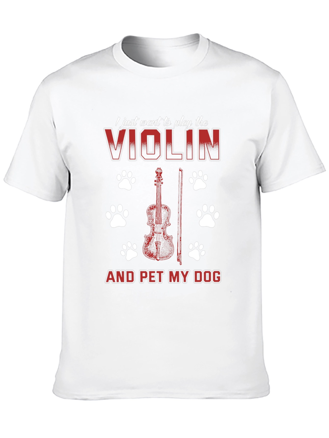 Violin and Dog Lover T-Shirt