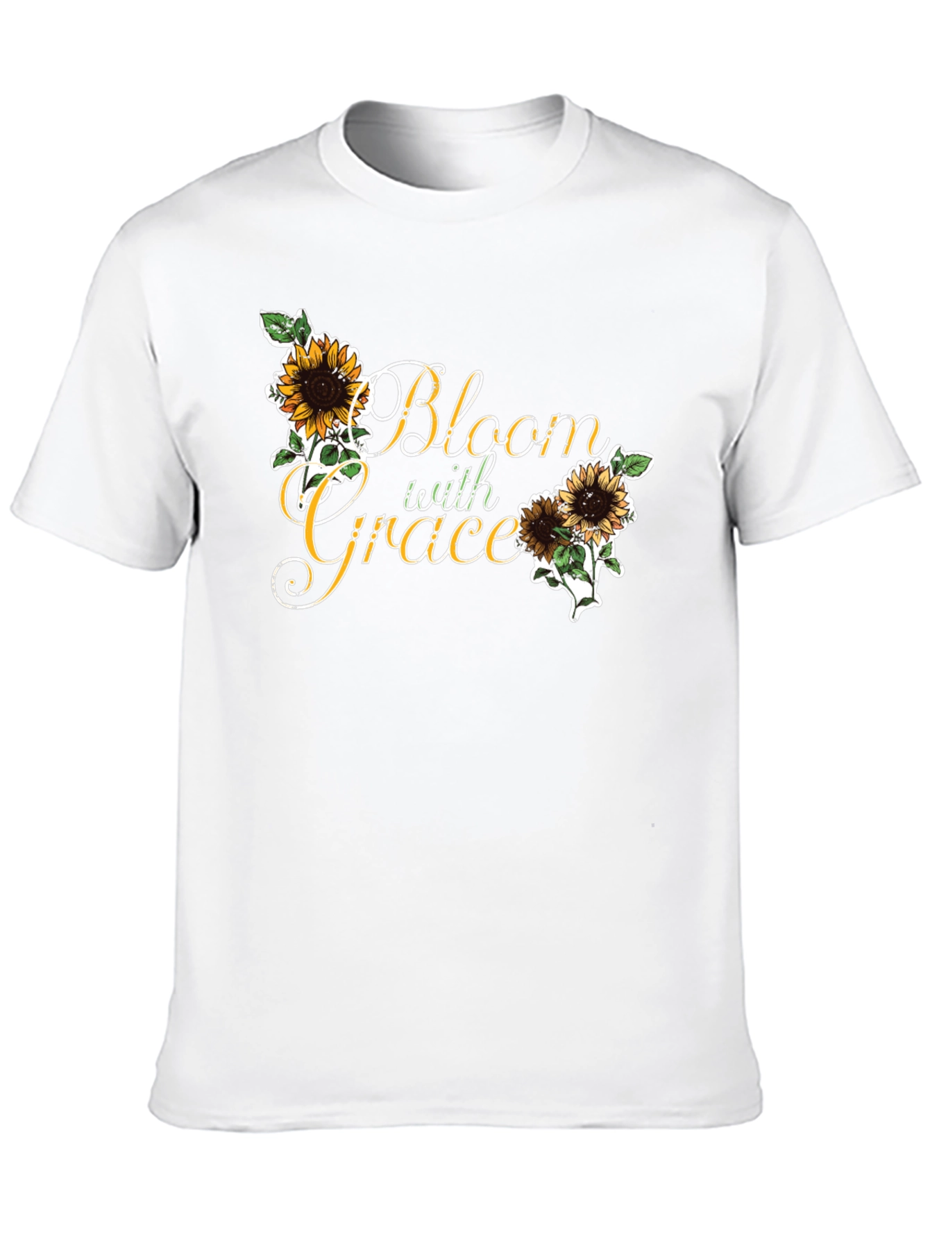 Bloom with Grace Black T-Shirt