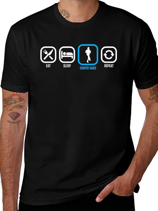 Eat Sleep Country Dance Repeat T-Shirt