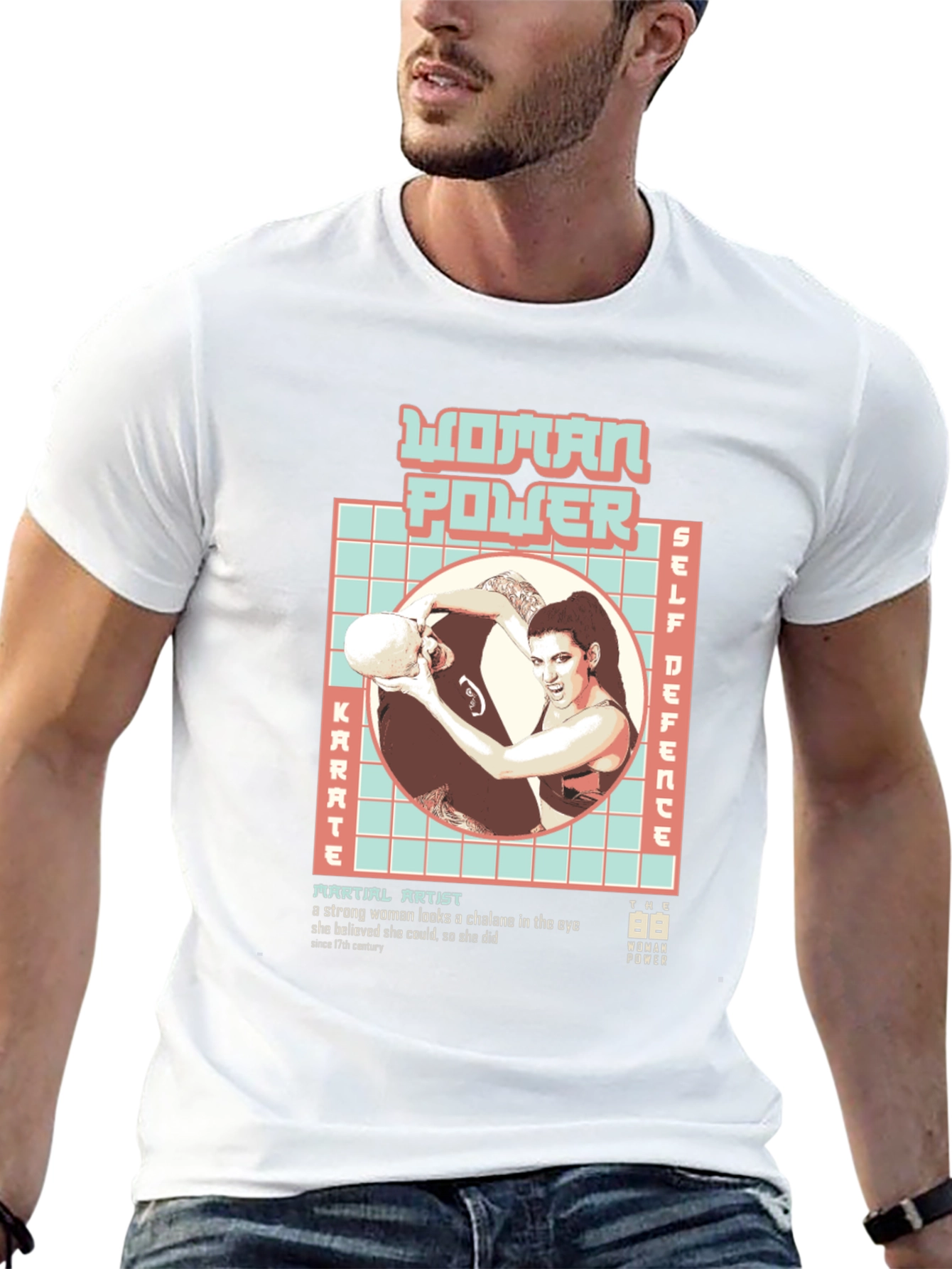 Woman Power Martial Arts Graphic T-Shirt