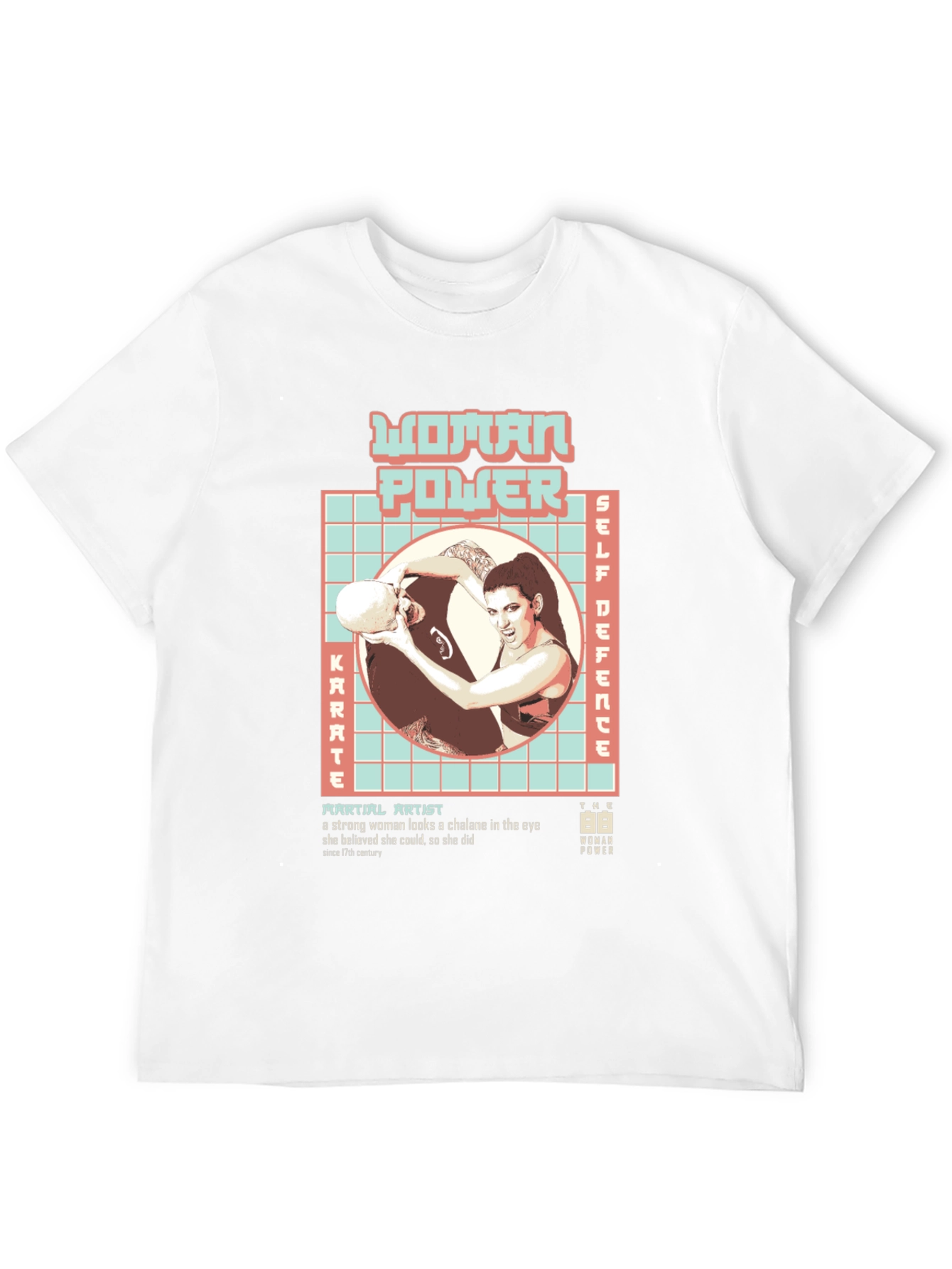 Woman Power Martial Arts Graphic T-Shirt