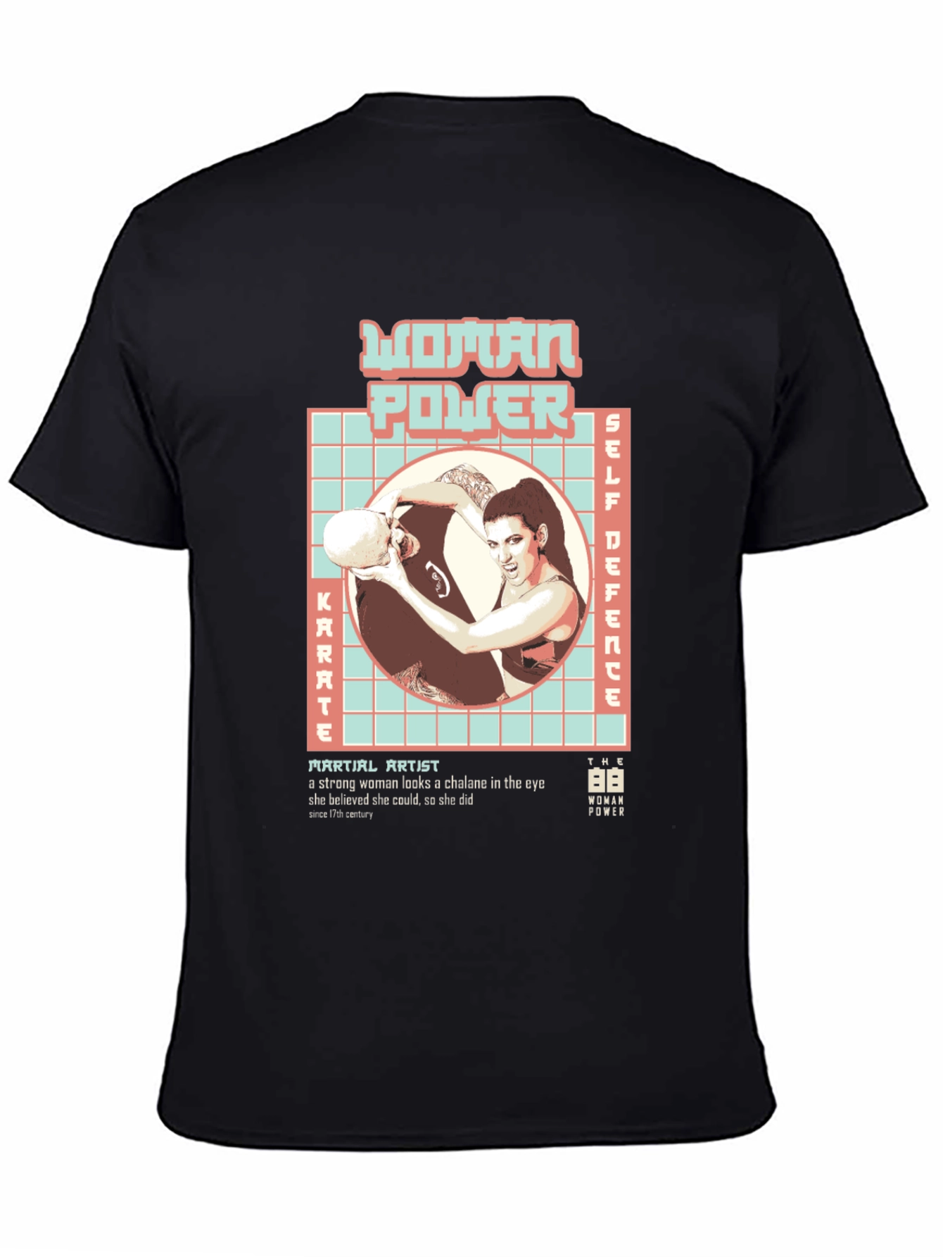 Woman Power Martial Arts Graphic T-Shirt