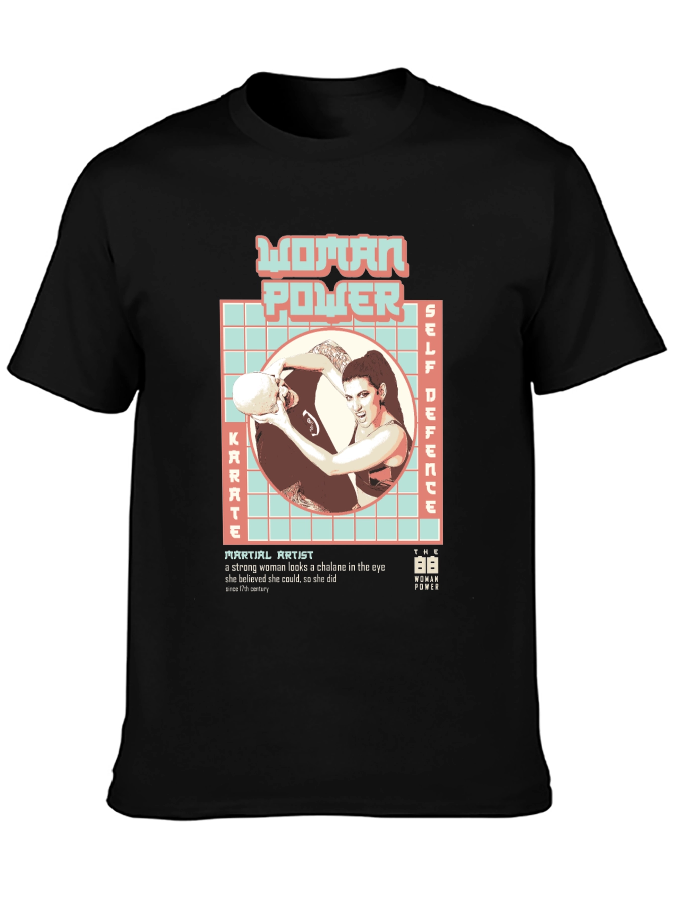 Woman Power Martial Arts Graphic T-Shirt