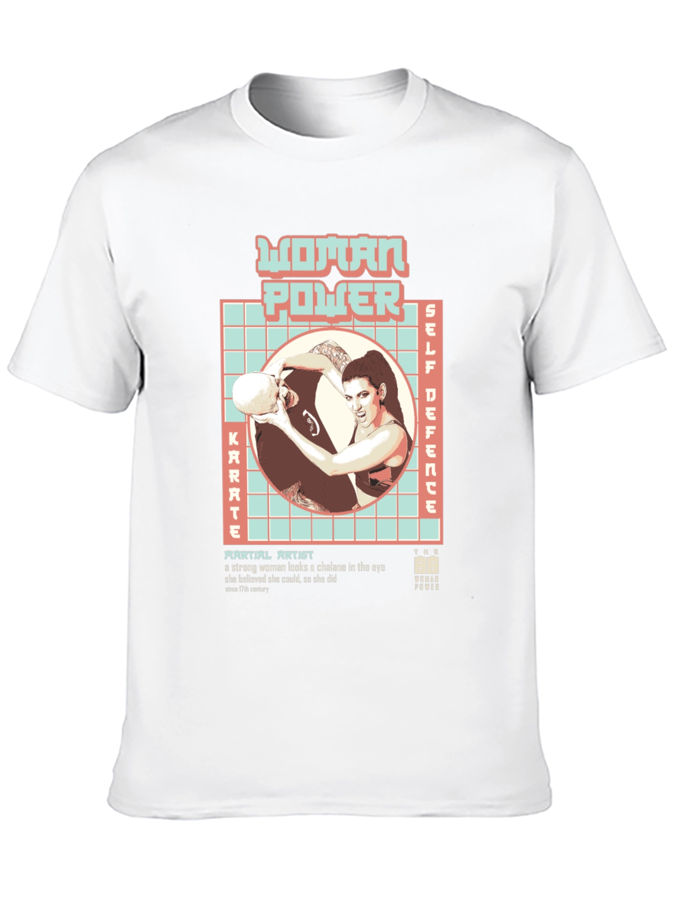 Woman Power Martial Arts Graphic T-Shirt