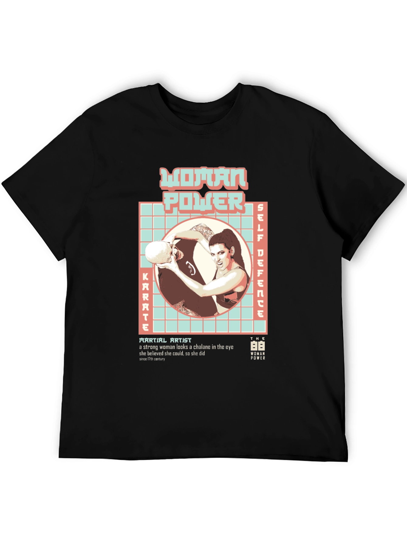 Woman Power Martial Arts Graphic T-Shirt