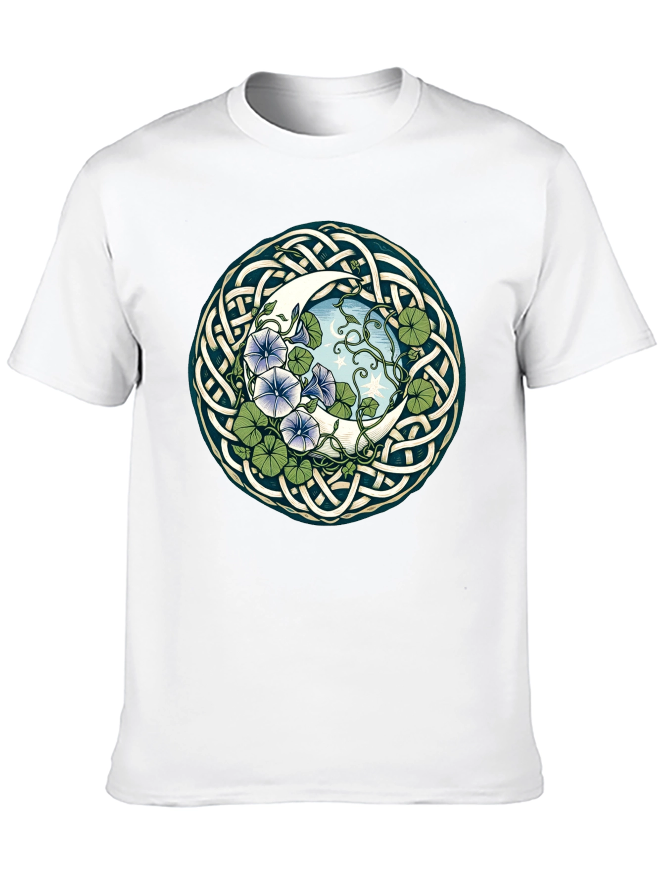 Celtic Moon & Flower T-Shirt
