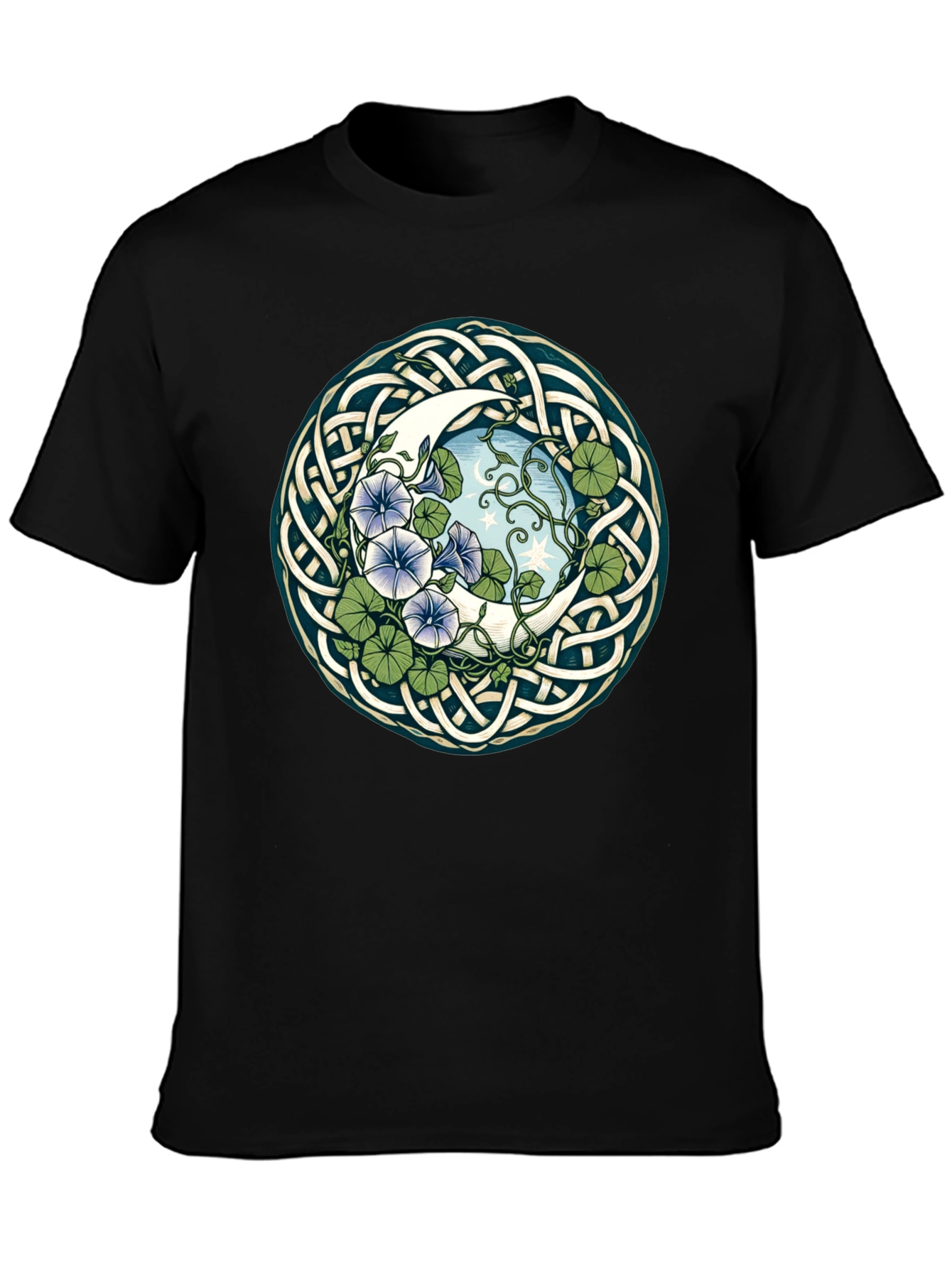 Celtic Moon & Flower T-Shirt