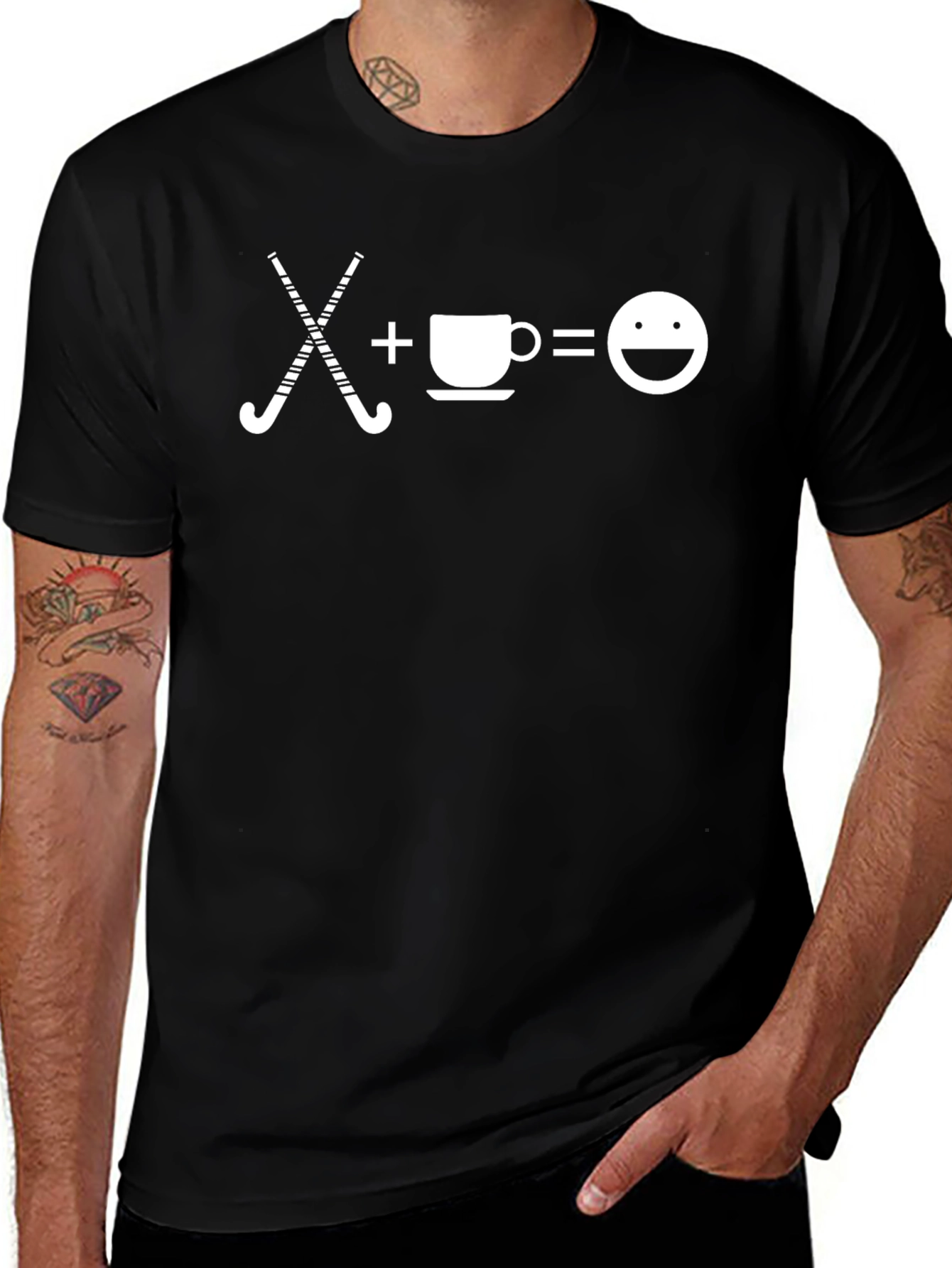Hockey + Coffee = Happy T-Shirt