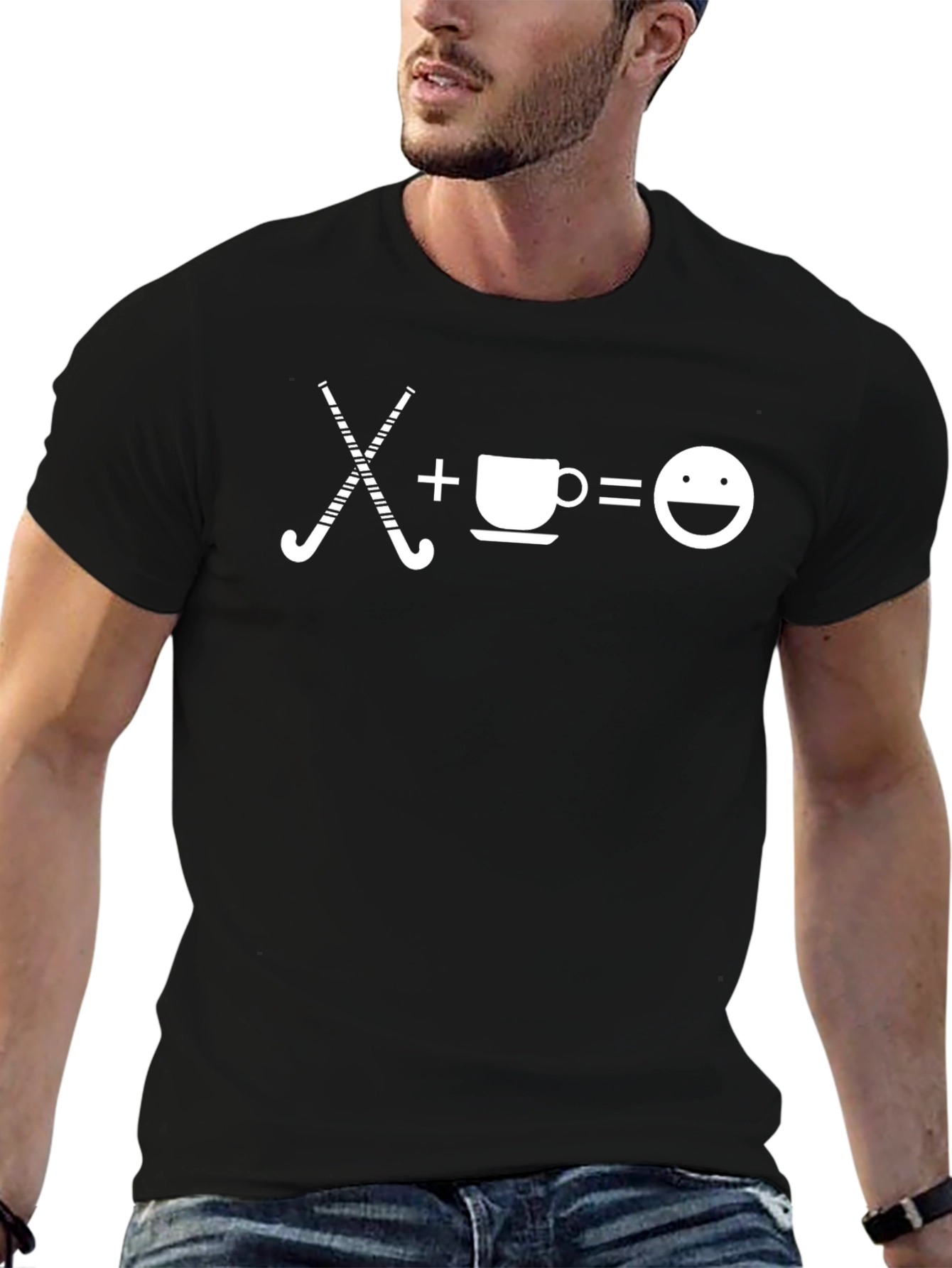 Hockey + Coffee = Happy T-Shirt