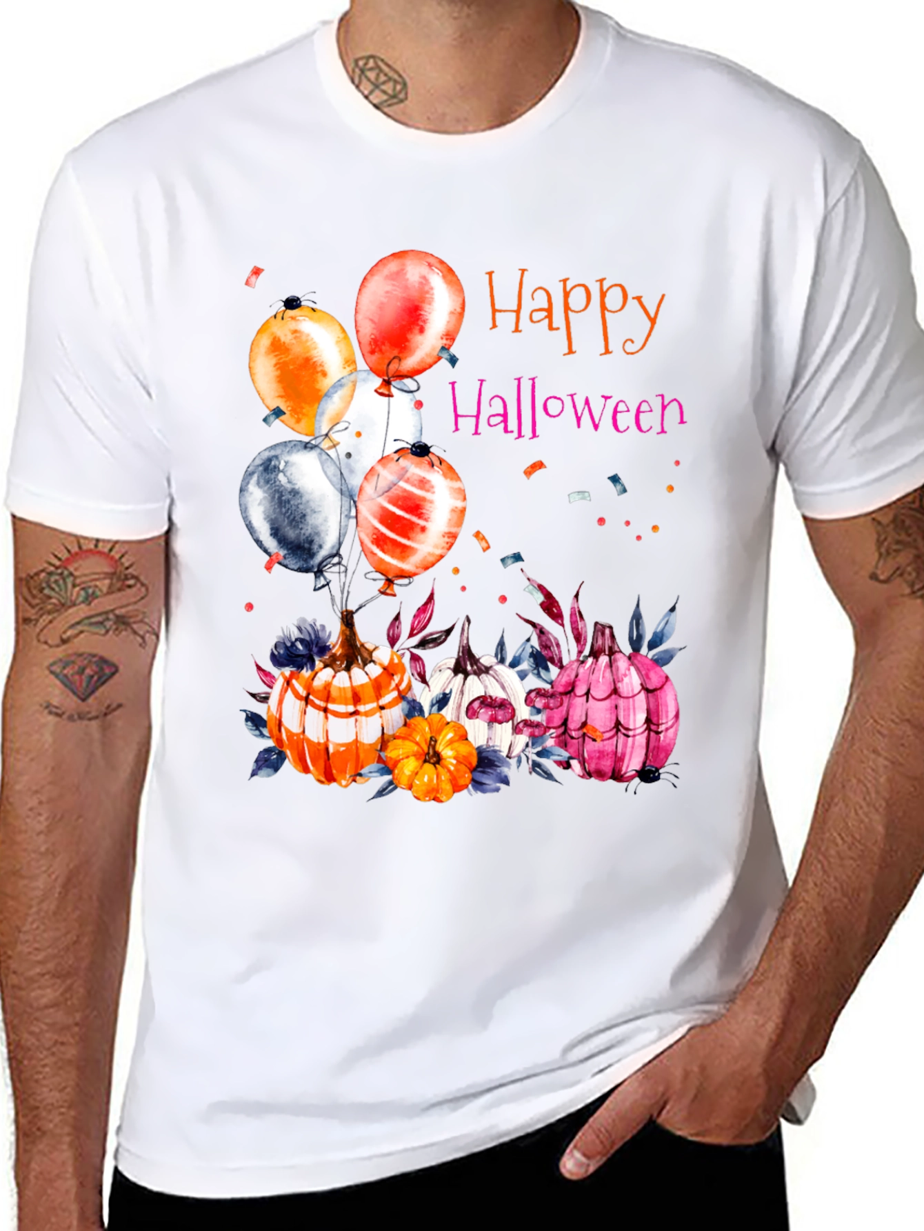 Happy Halloween Pumpkin Balloon T-Shirt