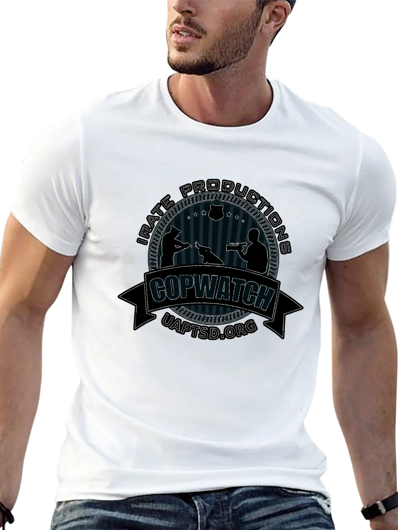 Copwatch UAPTSD.org Black T-Shirt