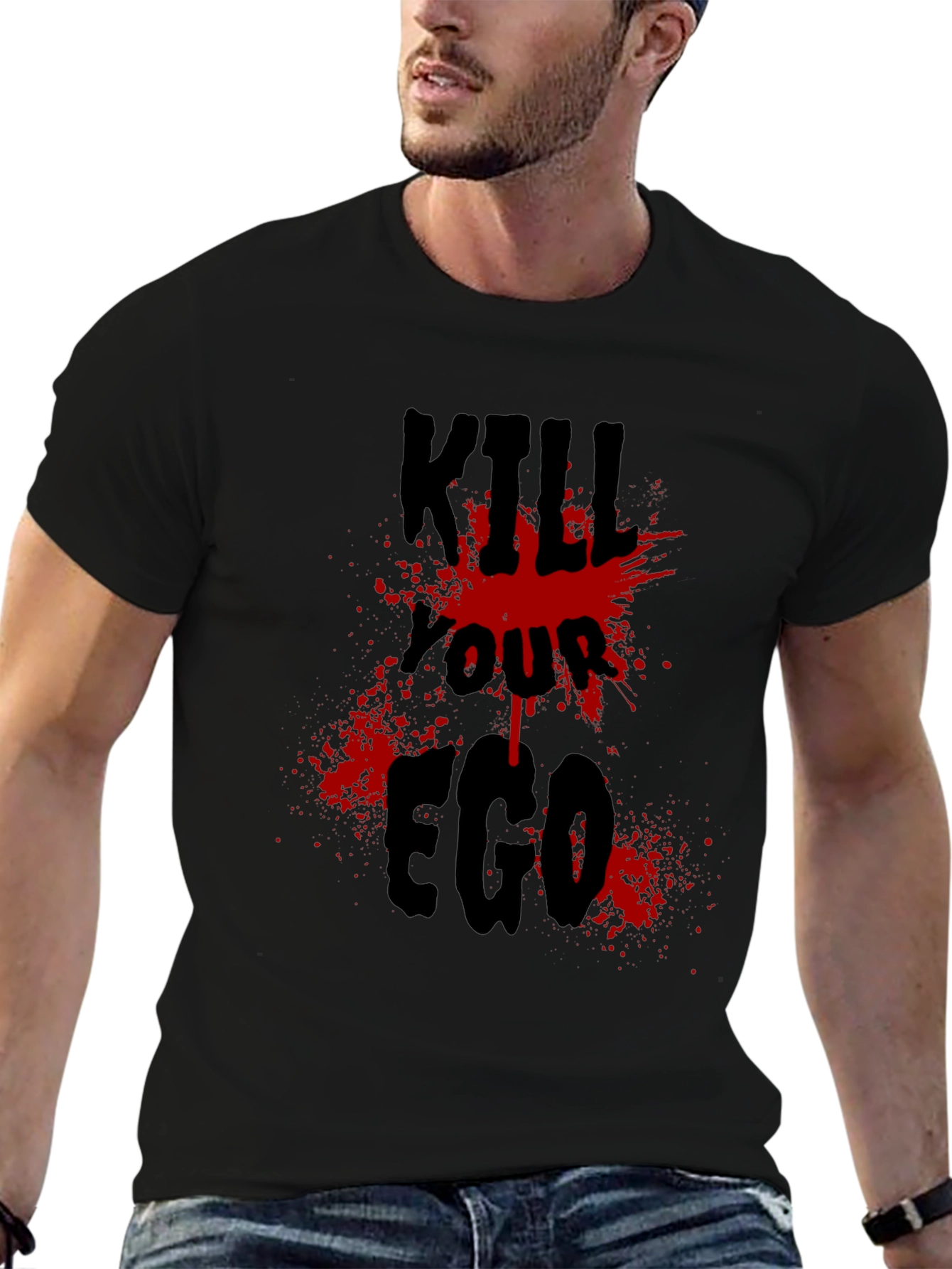 Kill Your Ego Graphic T-Shirt - Edgy Design