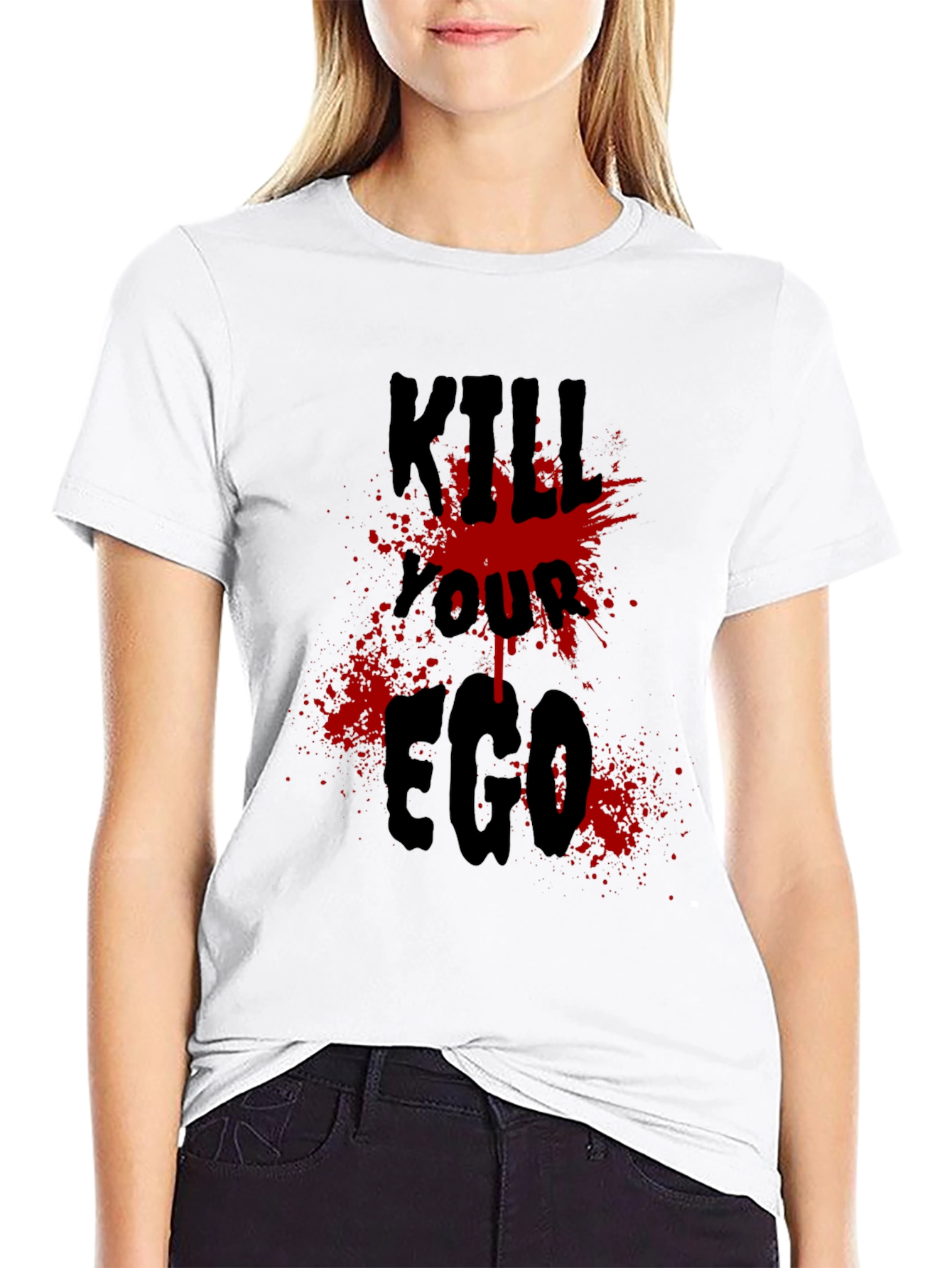 Kill Your Ego Graphic T-Shirt - Edgy Design