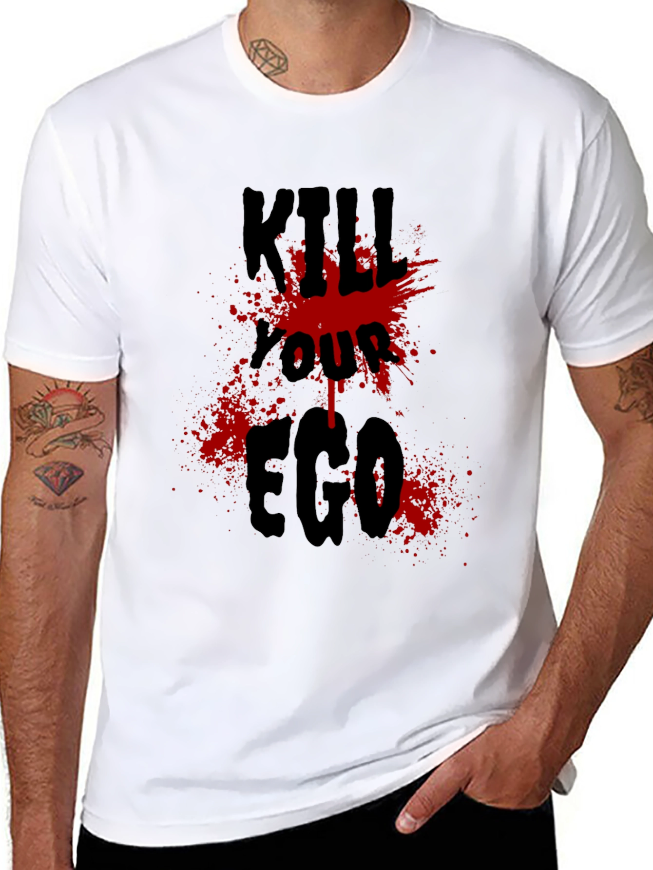 Kill Your Ego Graphic T-Shirt - Edgy Design