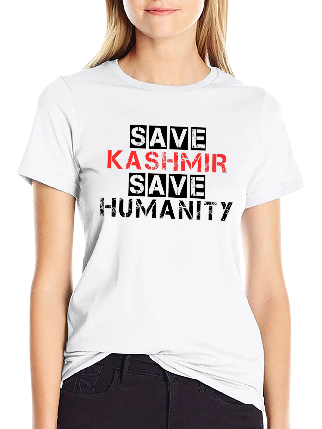 Save Kashmir Save Humanity Graphic T-Shirt