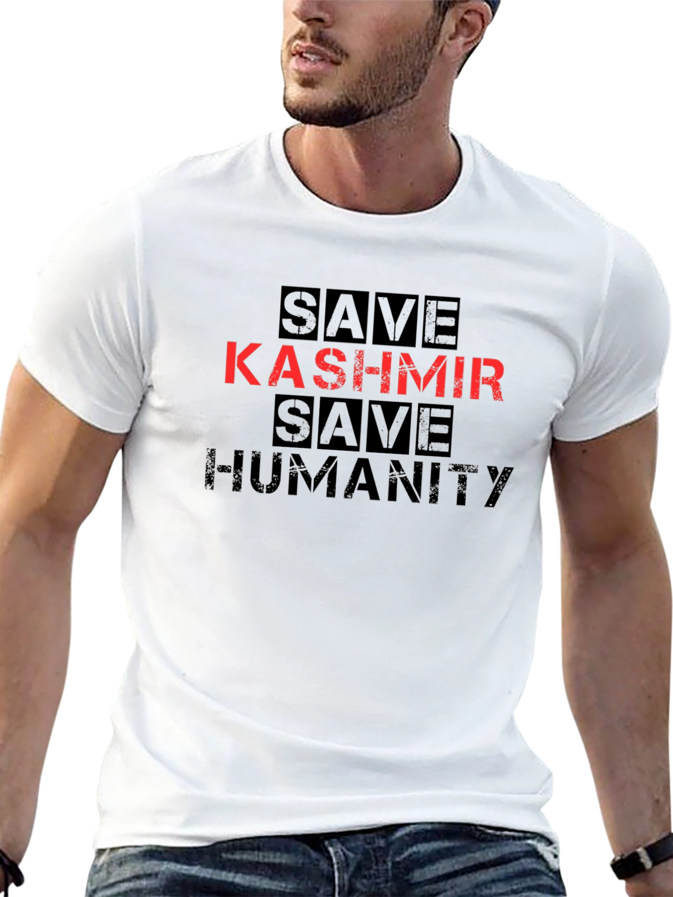 Save Kashmir Save Humanity Graphic T-Shirt