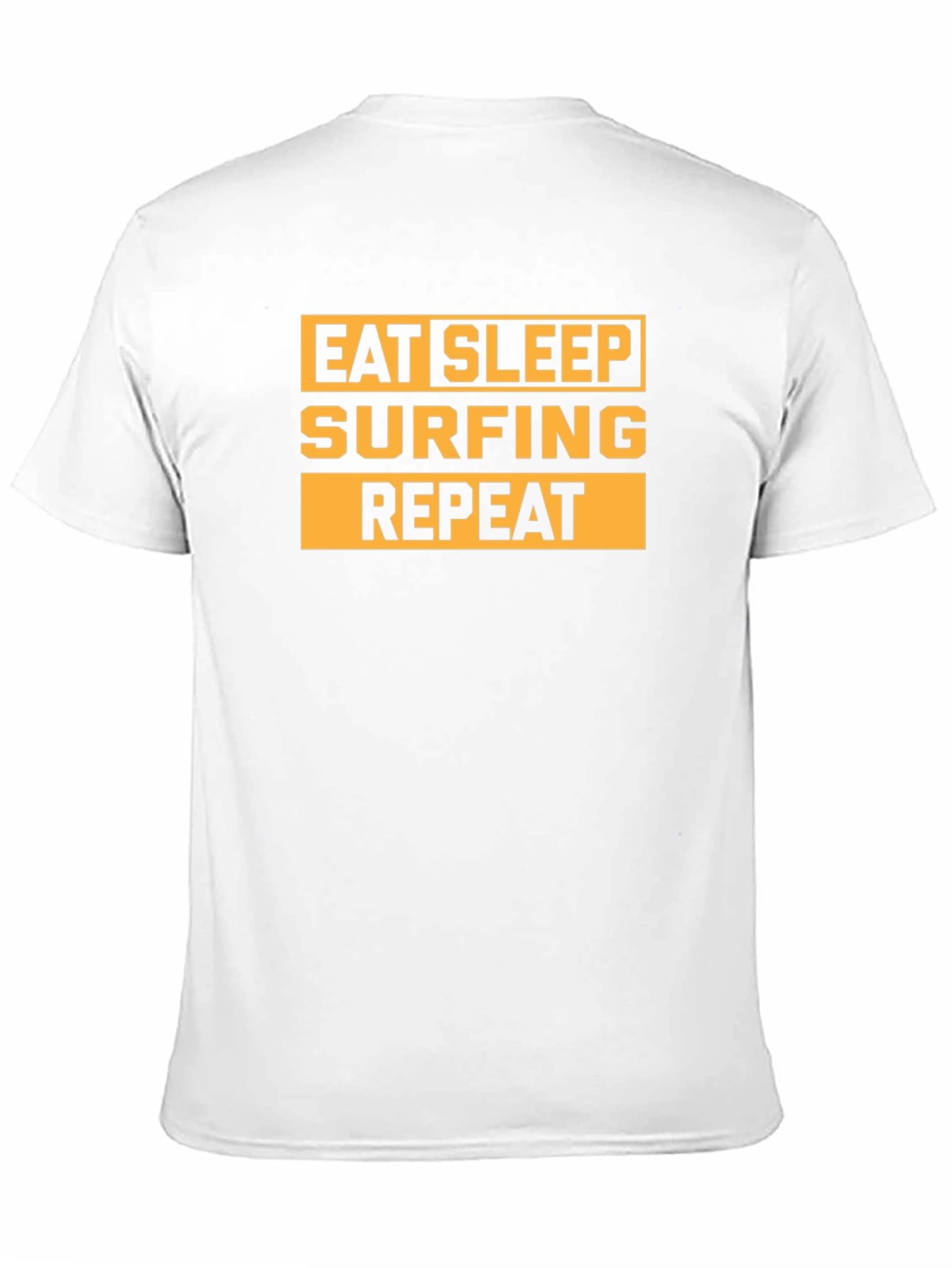 Eat Sleep Surfing Repeat Black Graphic Tee
