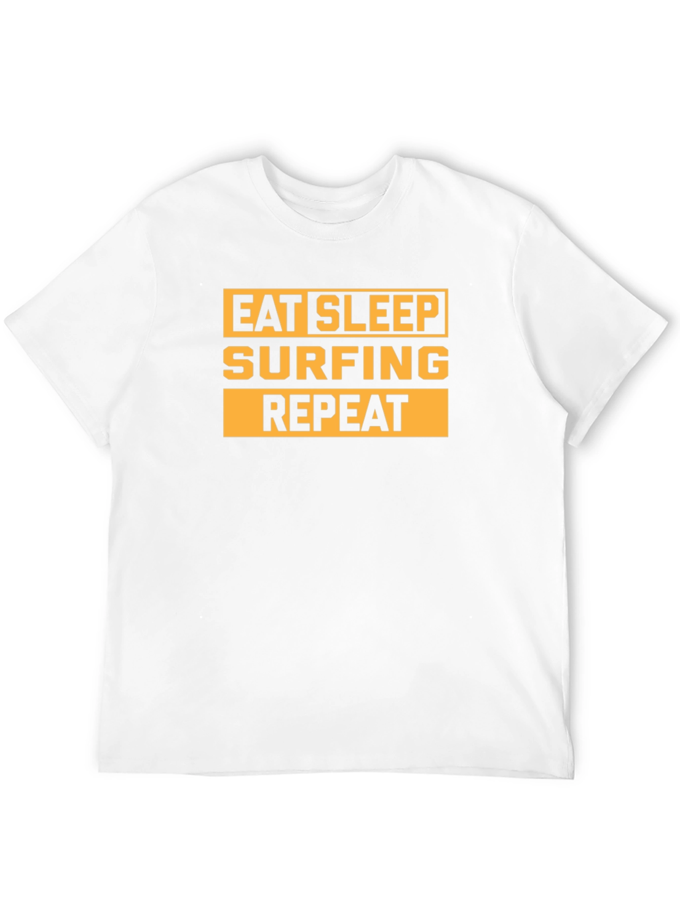 Eat Sleep Surfing Repeat Black Graphic Tee