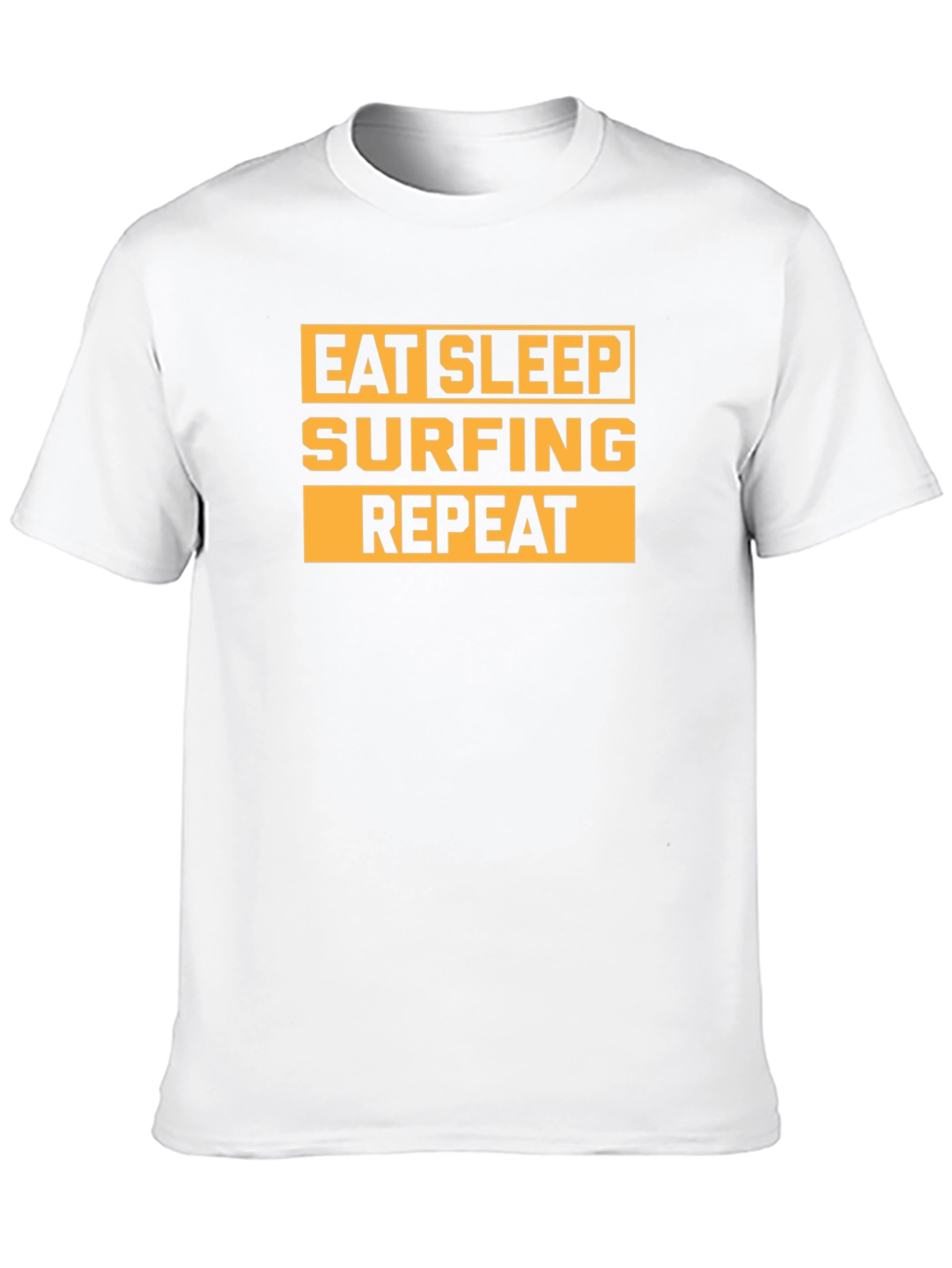 Eat Sleep Surfing Repeat Black Graphic Tee