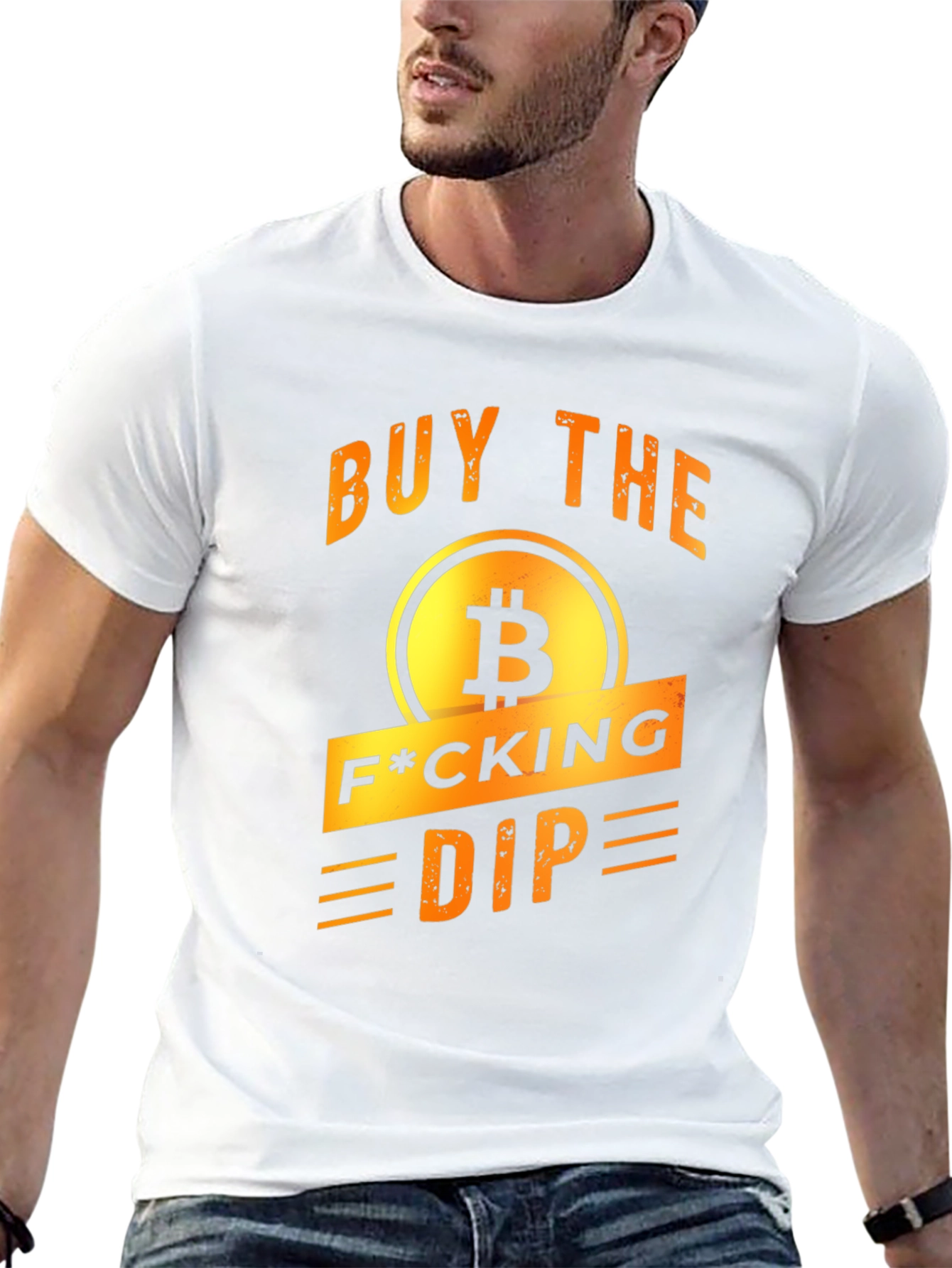 Buy The F*cking Dip Bitcoin Graphic T-Shirt