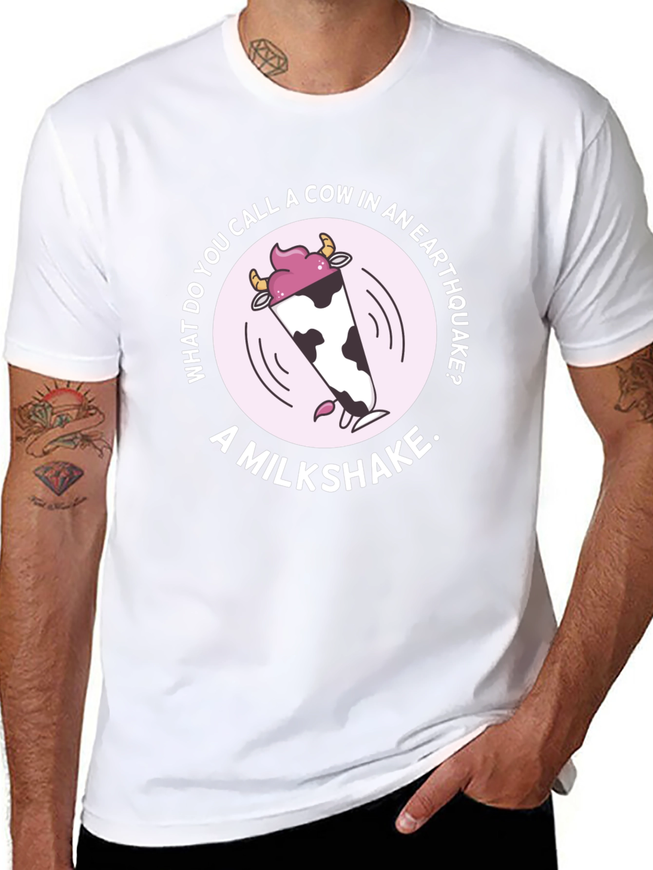 Earthquake Milkshake Humor Graphic Tee