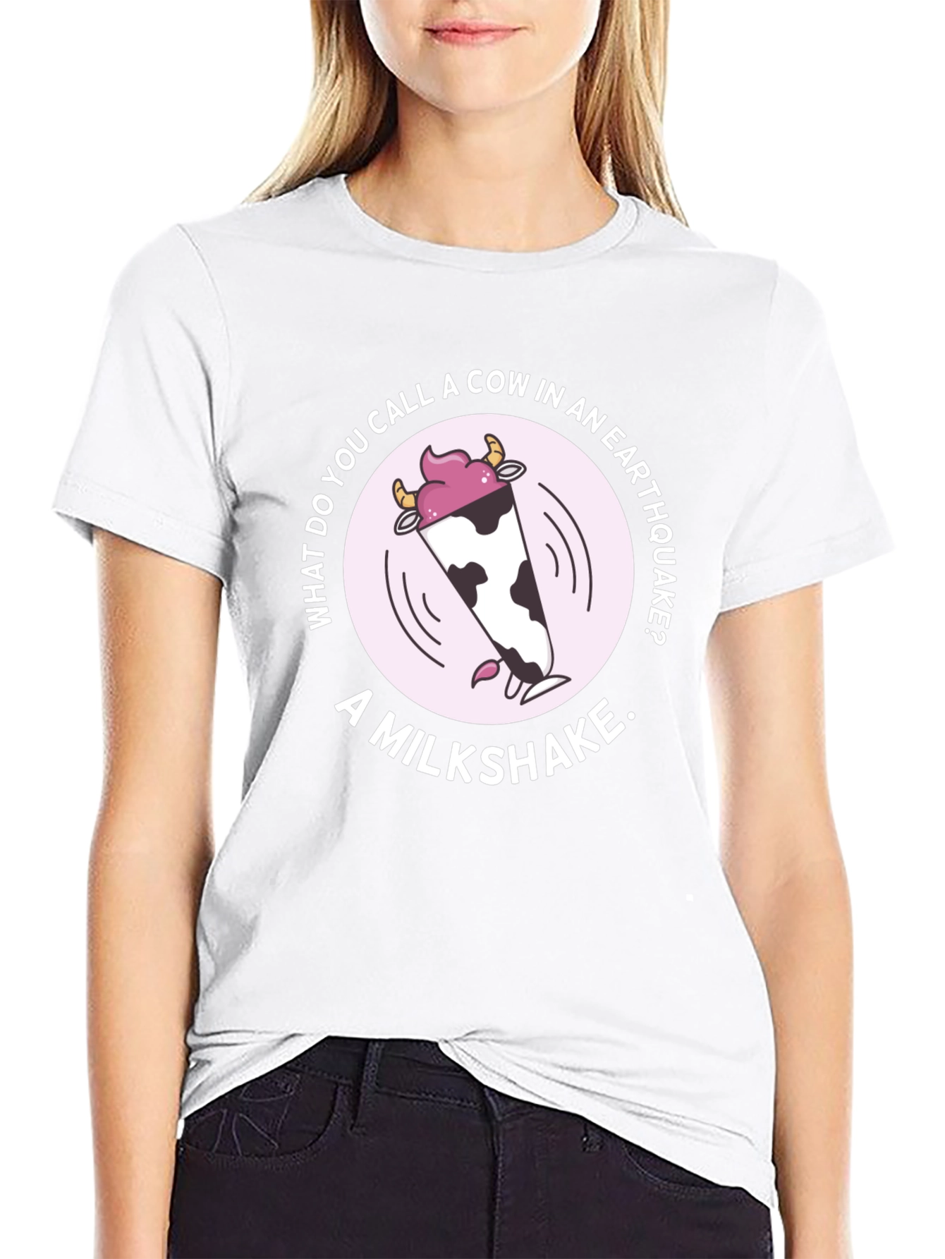 Earthquake Milkshake Humor Graphic Tee
