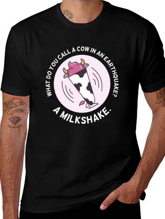 Earthquake Milkshake Humor Graphic Tee