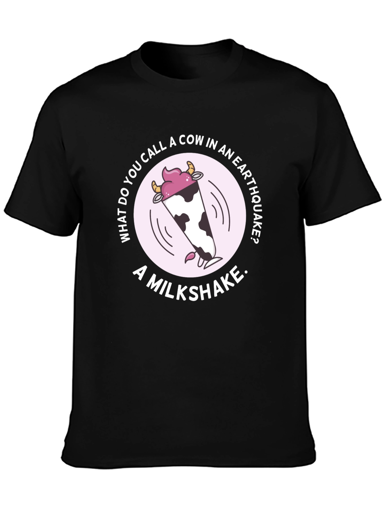 Earthquake Milkshake Humor Graphic Tee