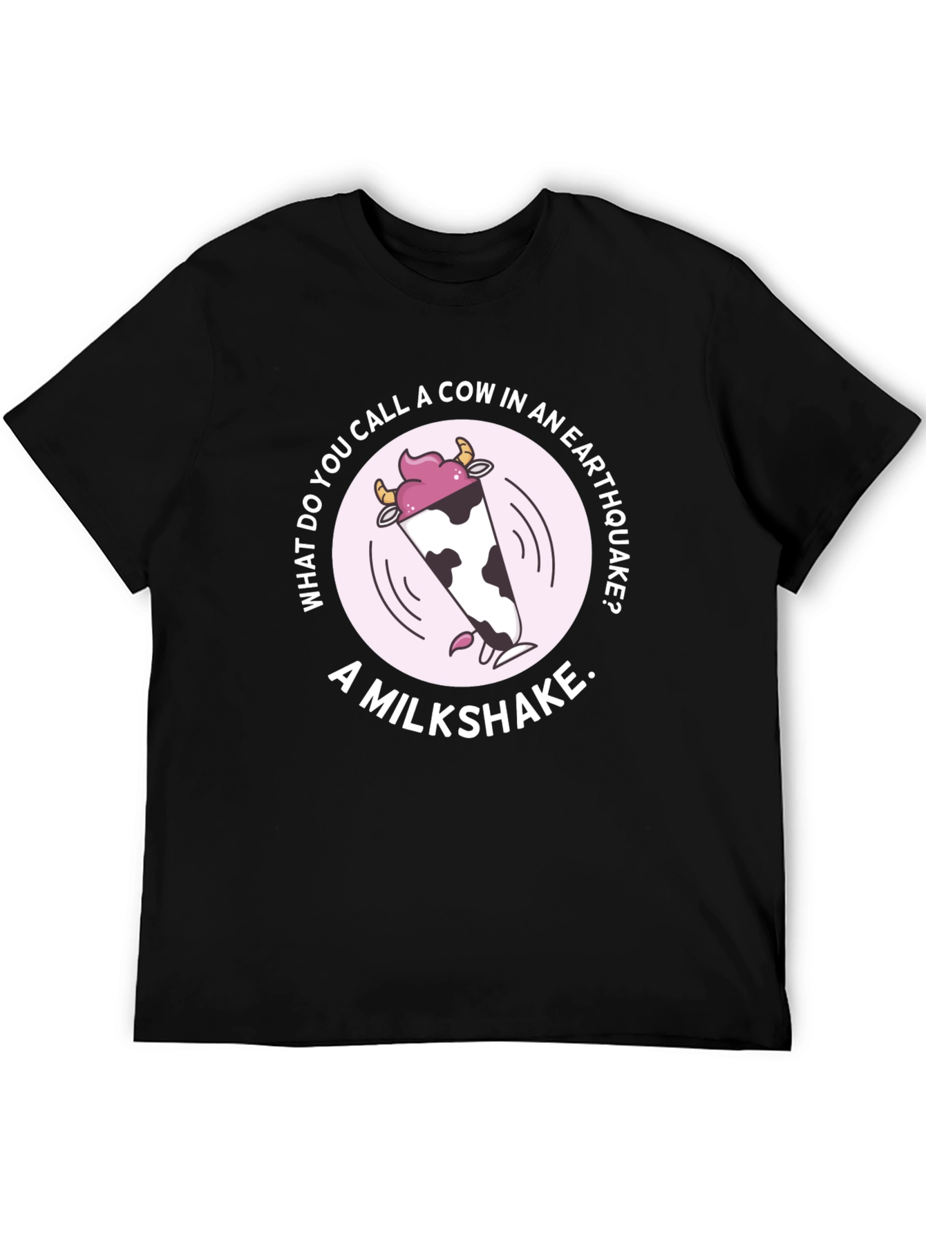 Earthquake Milkshake Humor Graphic Tee
