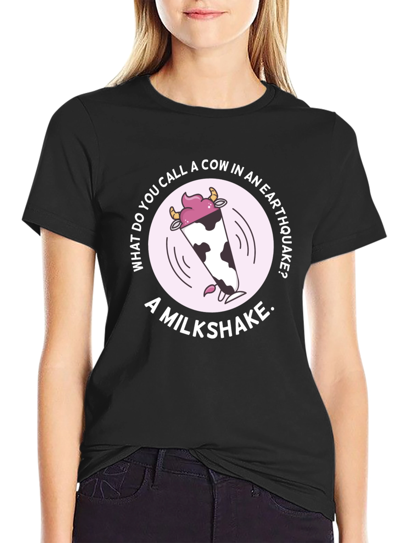 Earthquake Milkshake Humor Graphic Tee