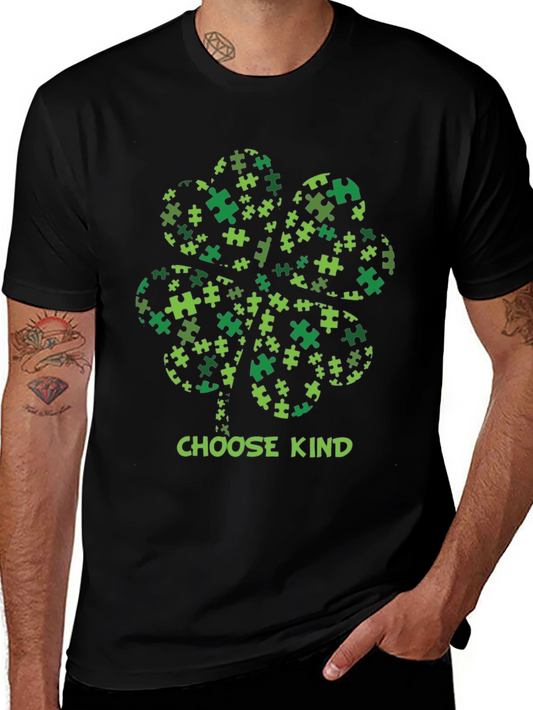 Choose Kind Autism Awareness Shamrock T-Shirt