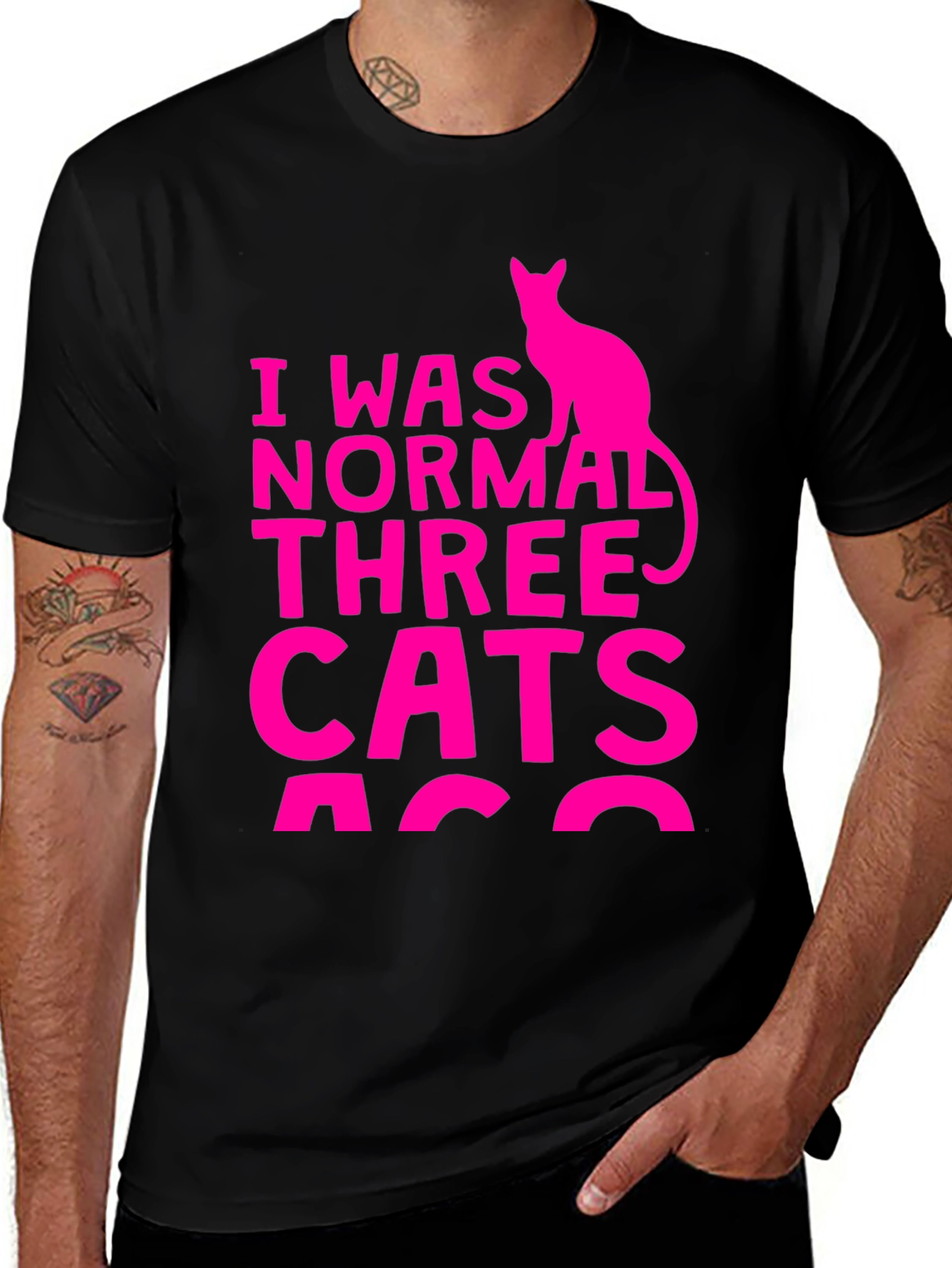 I Was Normal Three Cats Ago T-Shirt