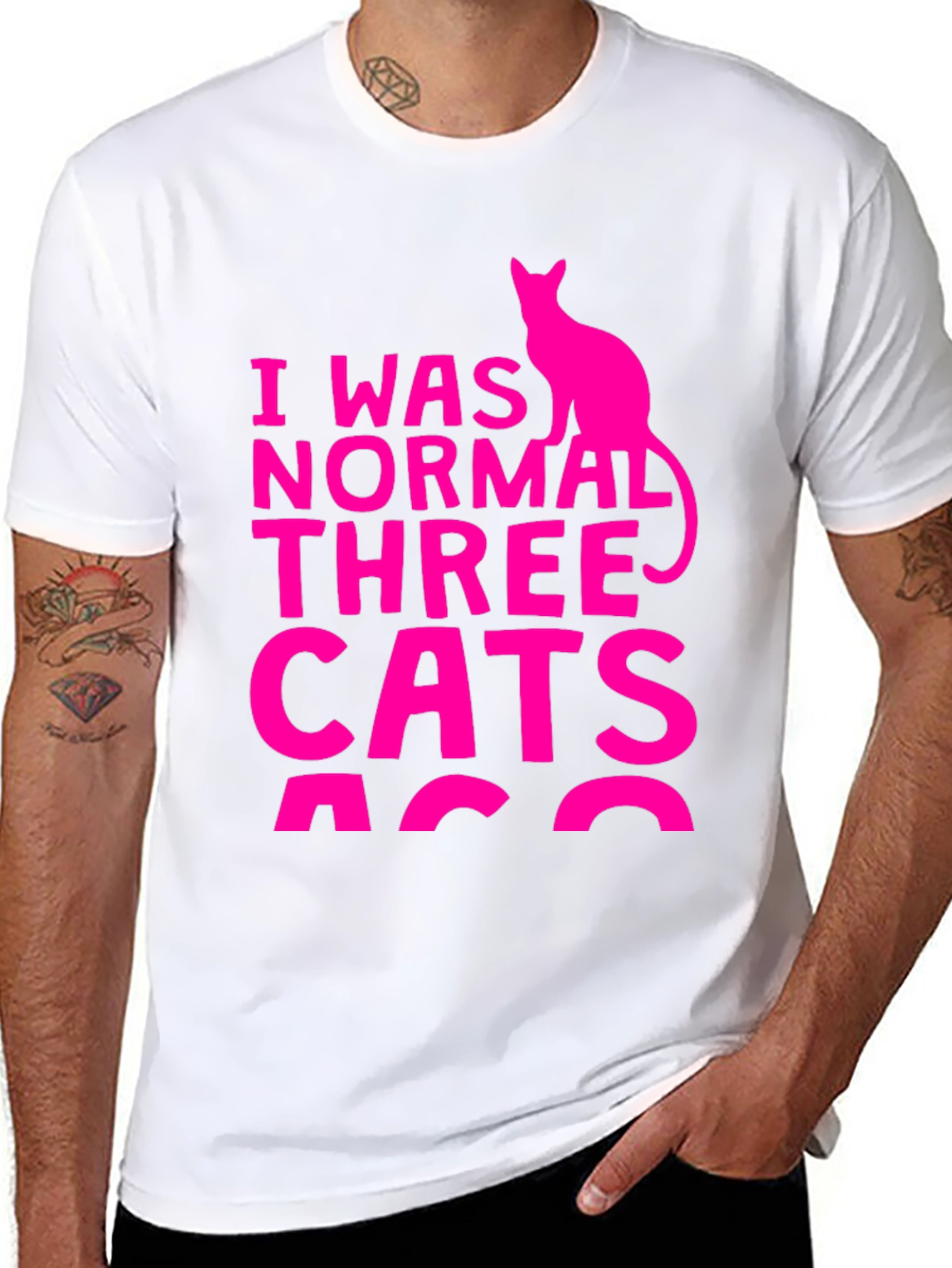 I Was Normal Three Cats Ago T-Shirt