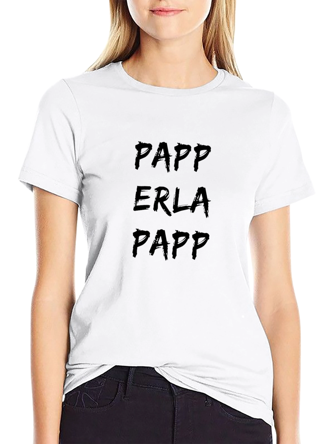Papp Erla Papp Graphic Tee - Black Cotton Blend