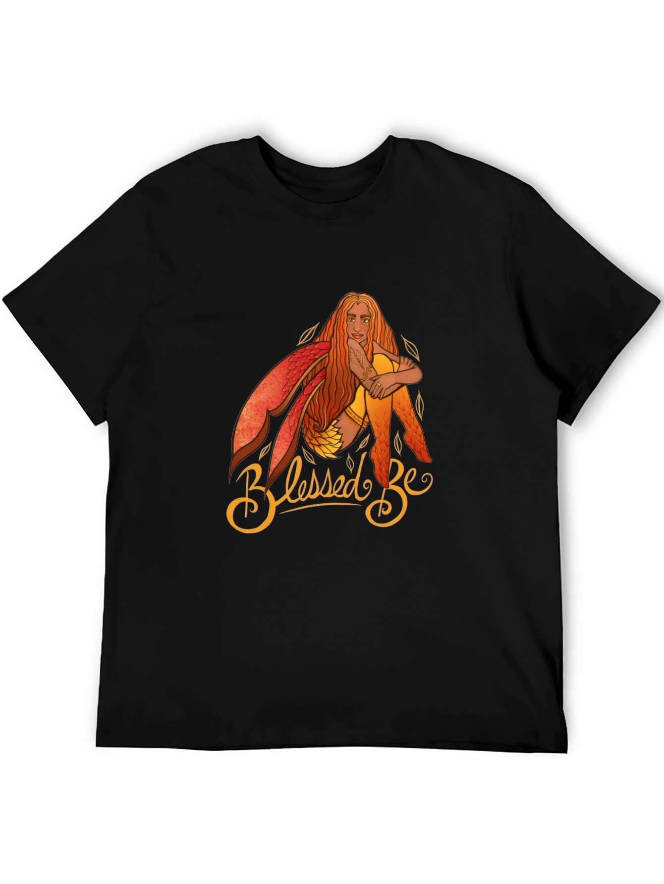 Blessed Be Fairy Graphic T-Shirt - Black Cotton Tee