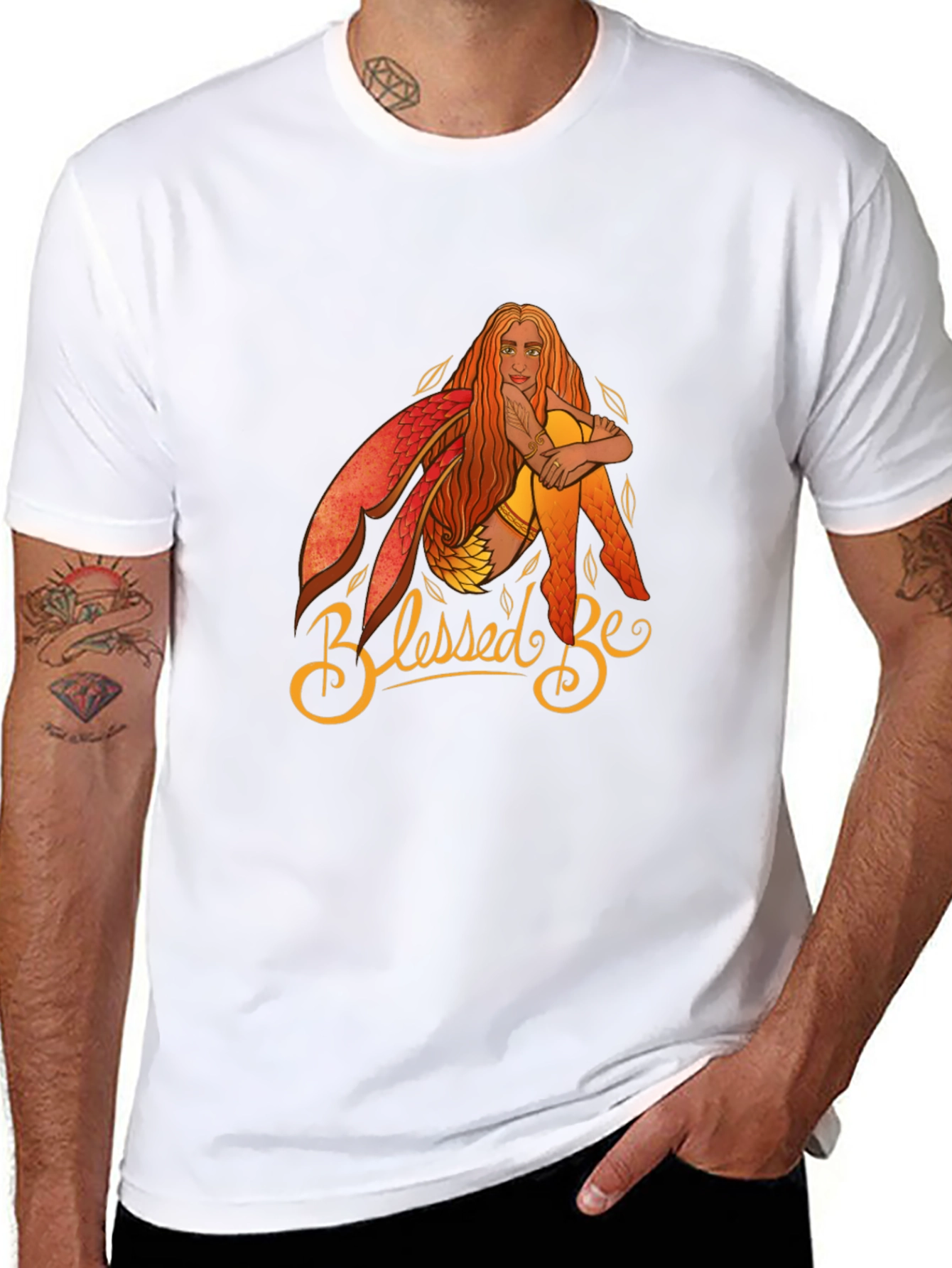 Blessed Be Fairy Graphic T-Shirt - Black Cotton Tee
