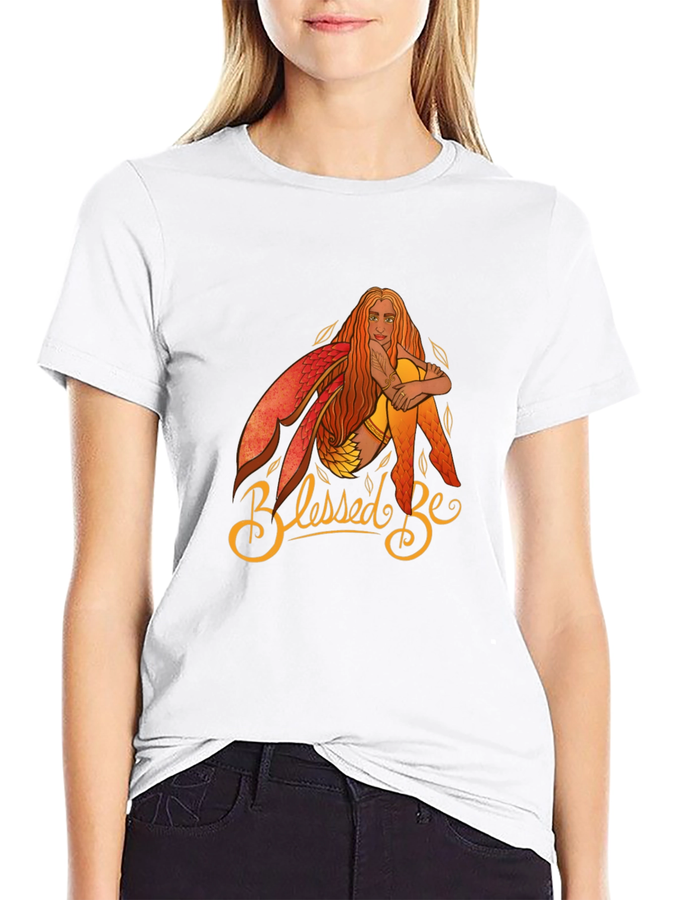 Blessed Be Fairy Graphic T-Shirt - Black Cotton Tee