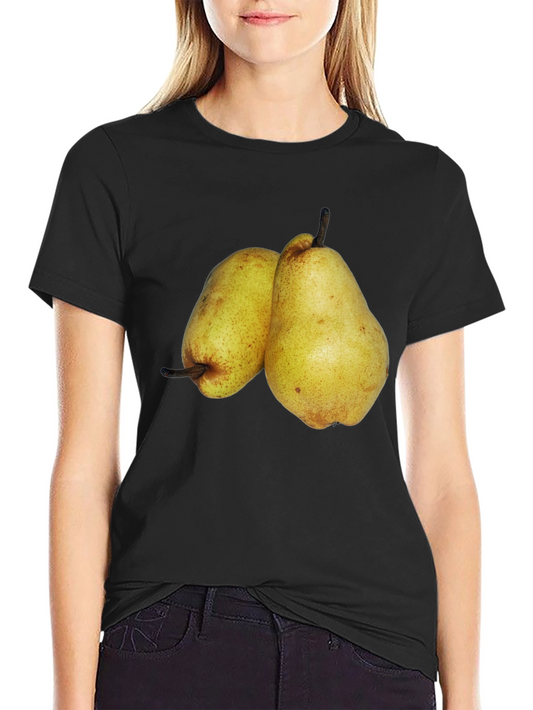 Pear Graphic Black T-Shirt