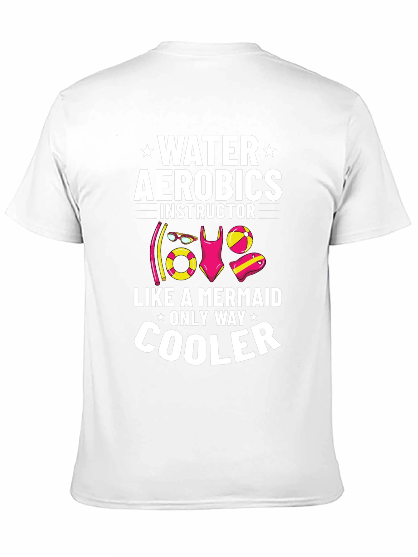 Water Aerobics Instructor T-Shirt - Mermaid Style