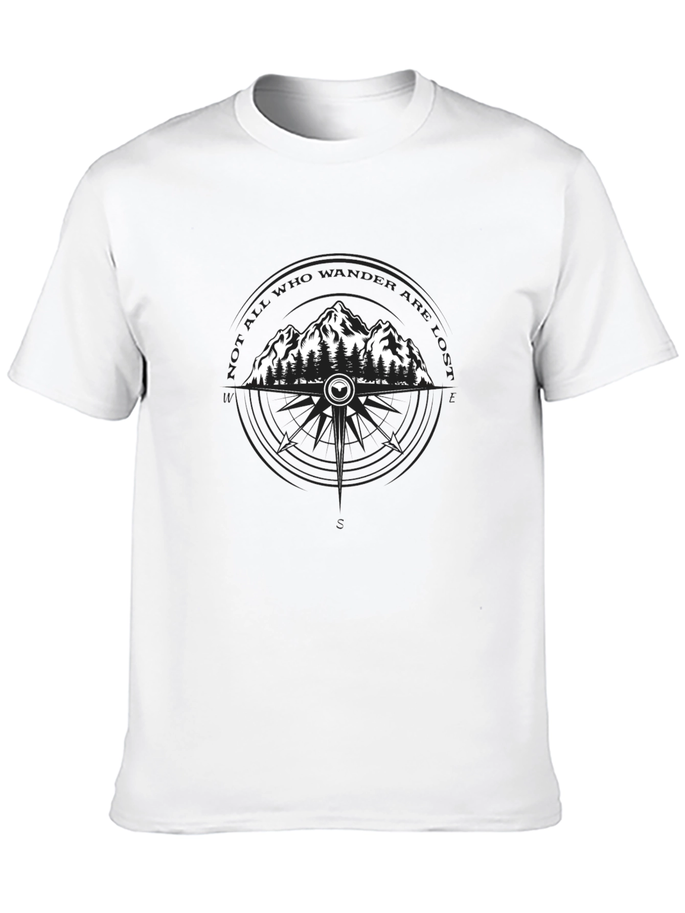 Wanderlust Compass T-Shirt - Adventure Awaits!