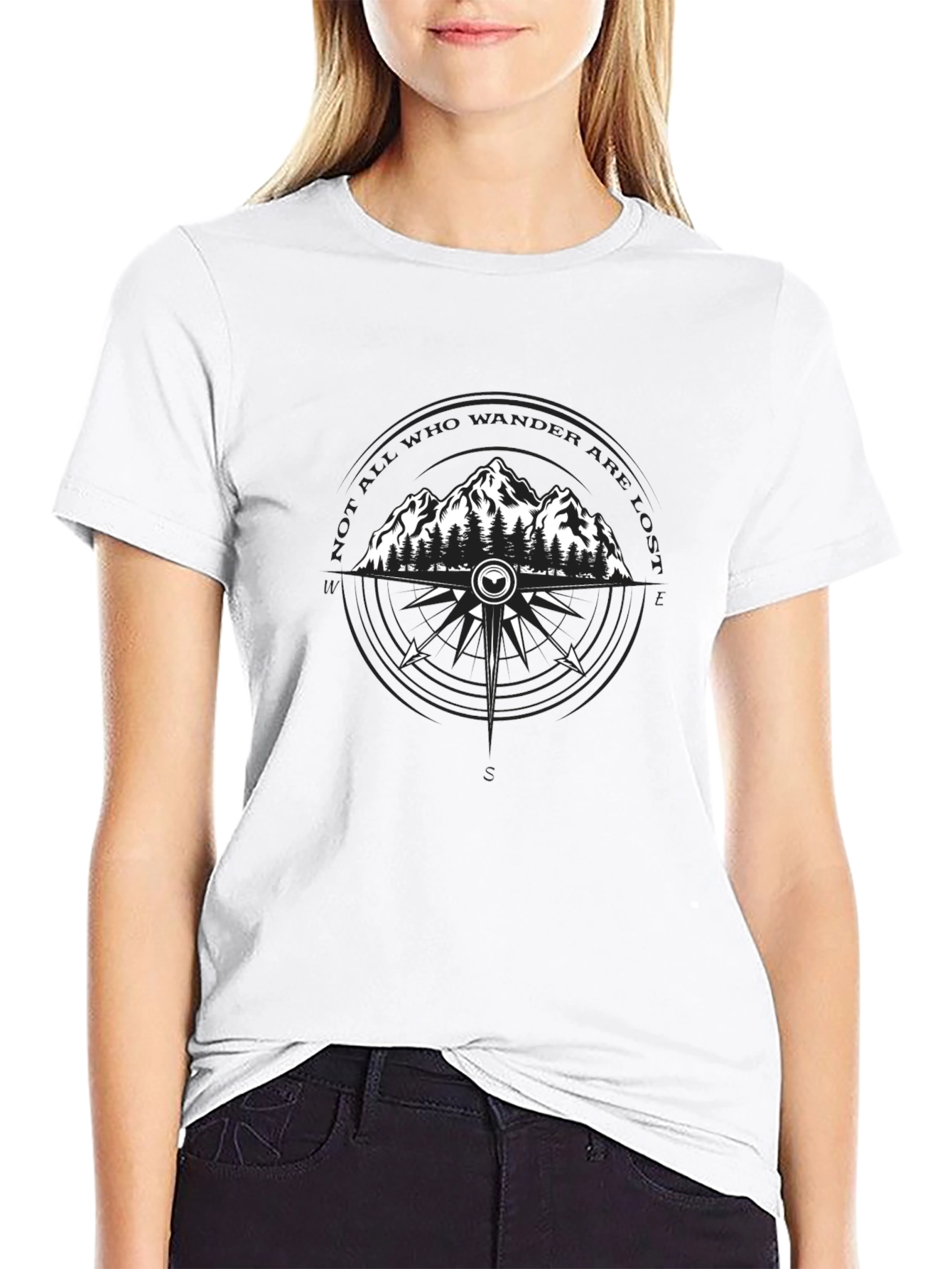 Wanderlust Compass T-Shirt - Adventure Awaits!