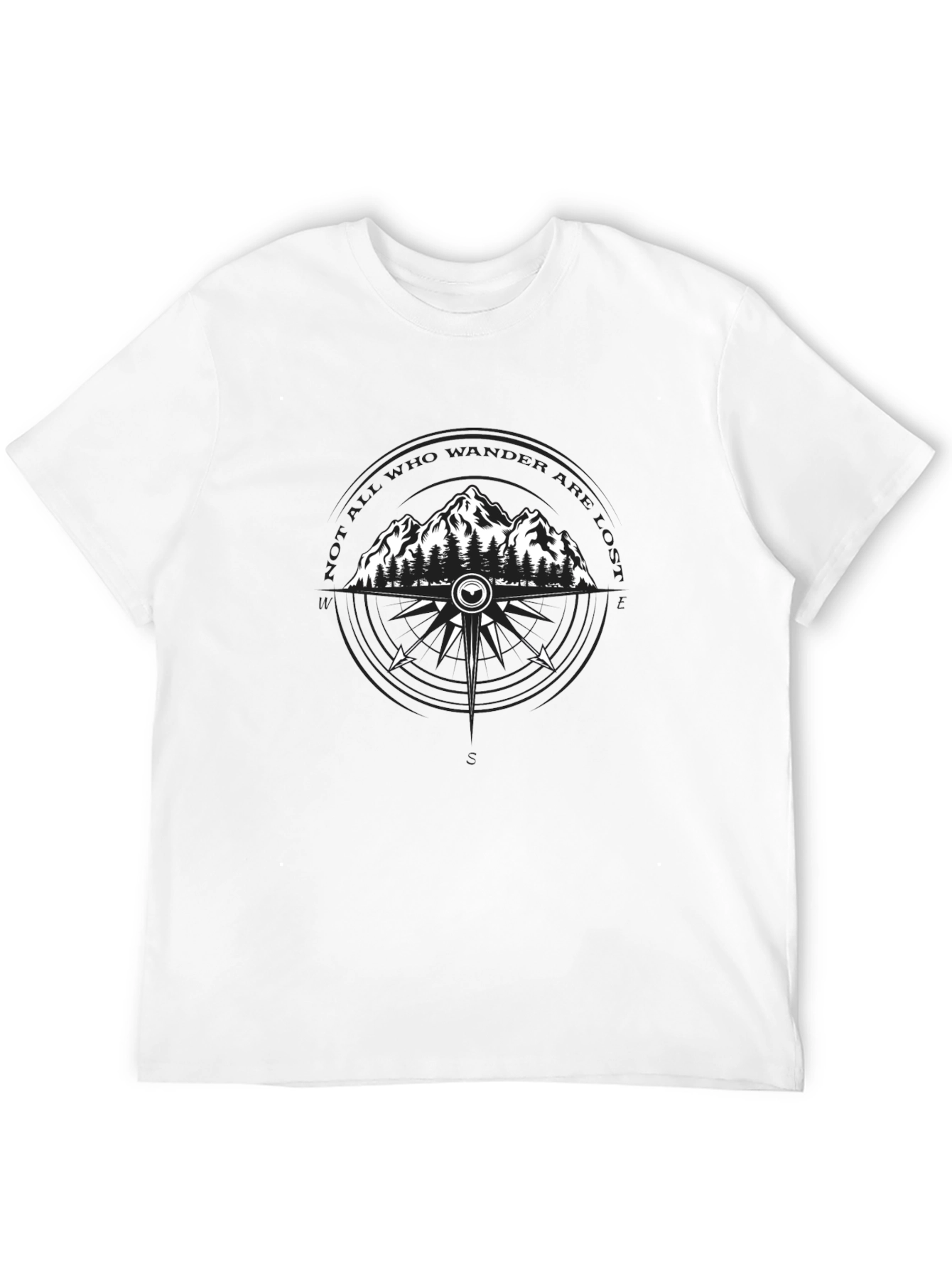 Wanderlust Compass T-Shirt - Adventure Awaits!