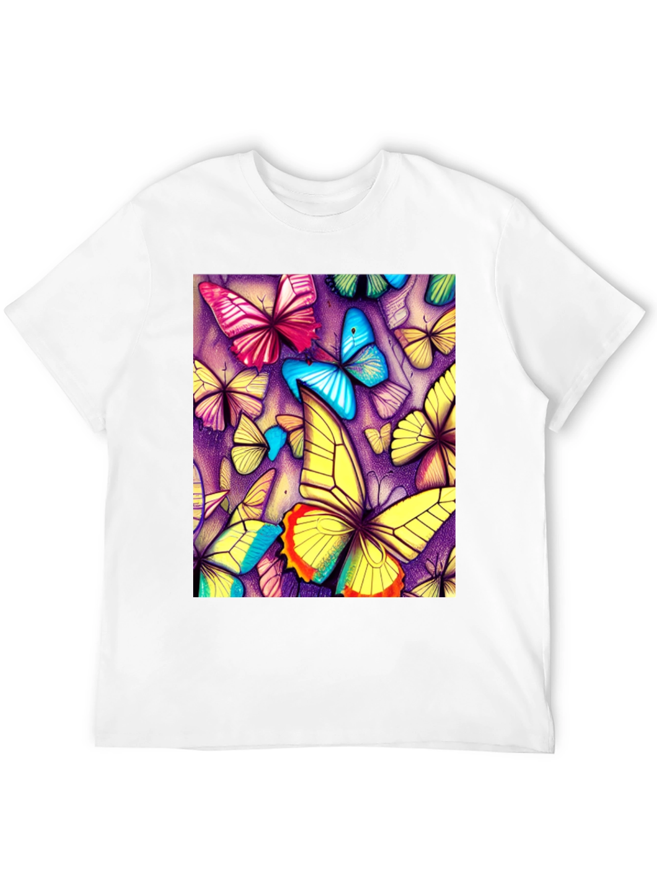 Butterfly Art Graphic Tee - Unique Pattern