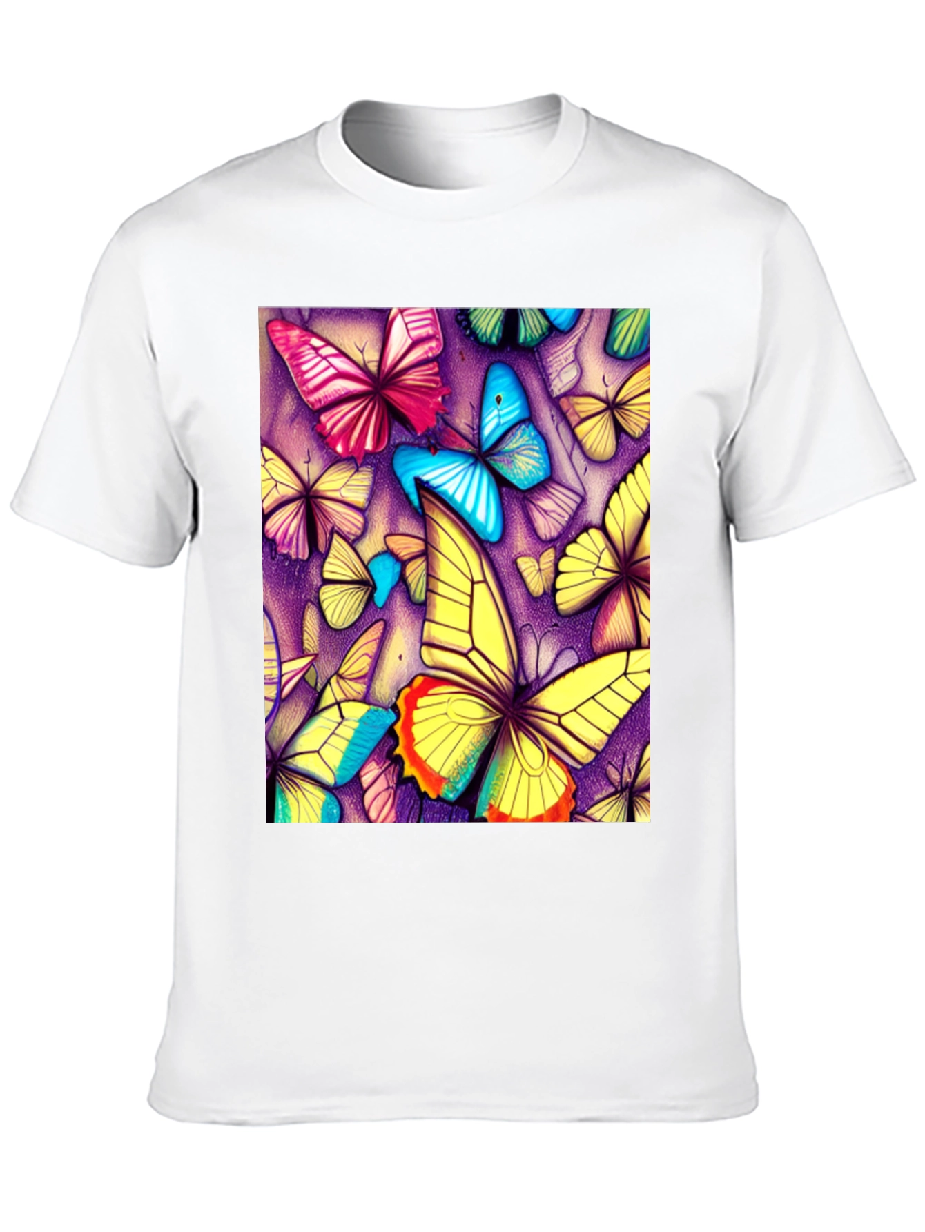 Butterfly Art Graphic Tee - Unique Pattern
